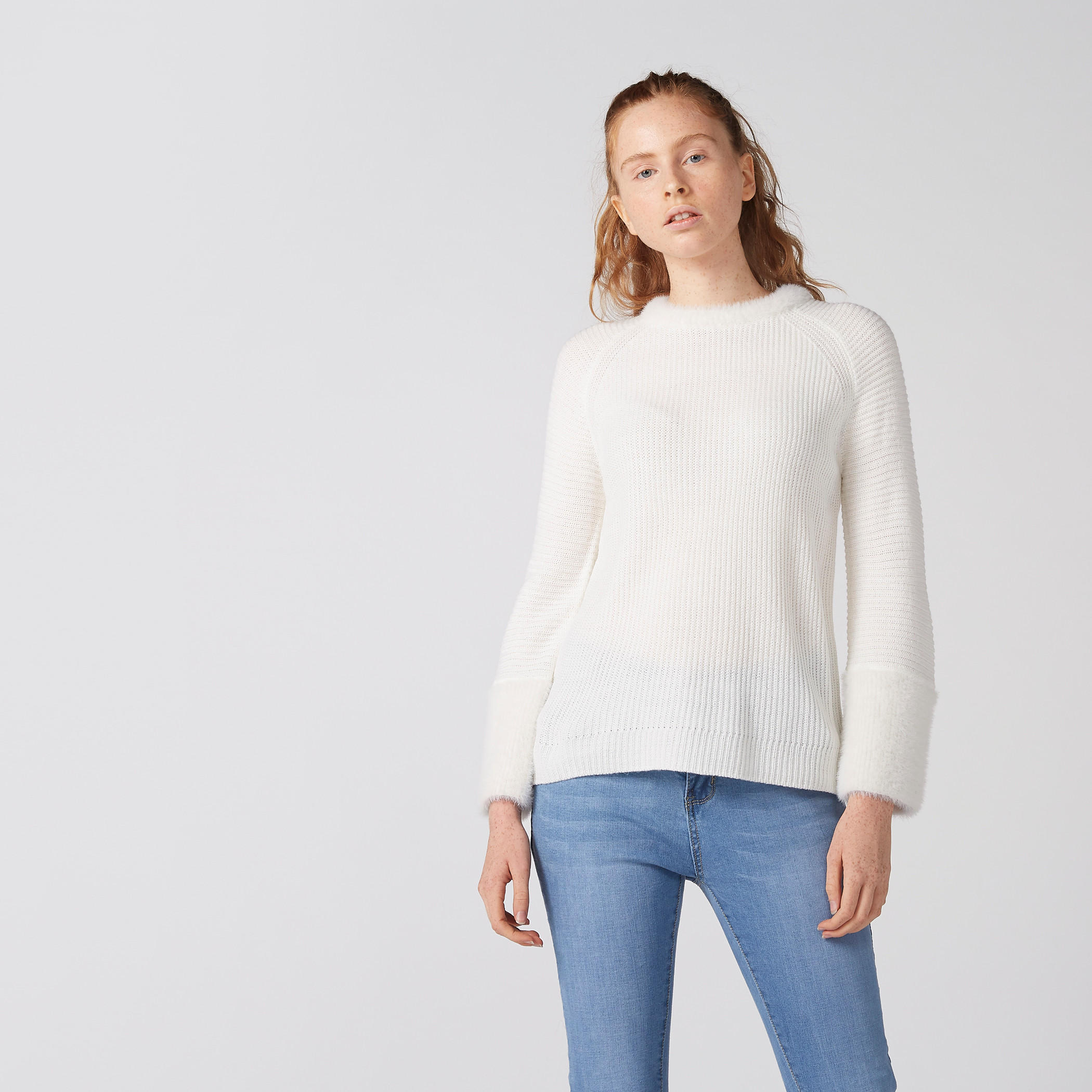سويتر بياقة مستديرة وأكمام مغايرة-women-clothing-cardigansandjumpers-jumpers-image-3