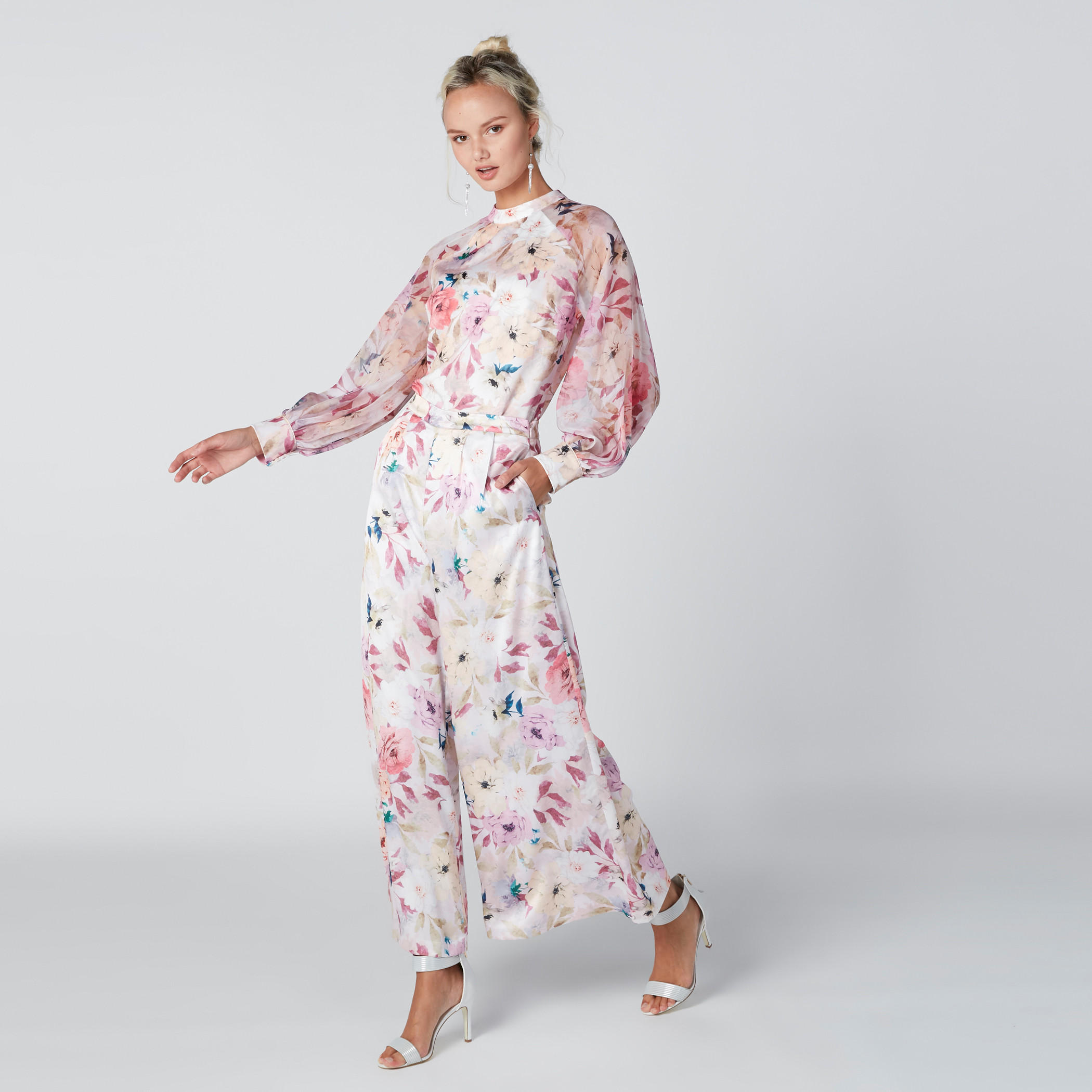 بنطال بالازو بجيوب وطبعات الورود-women-clothing-bottoms-trousers-image-3