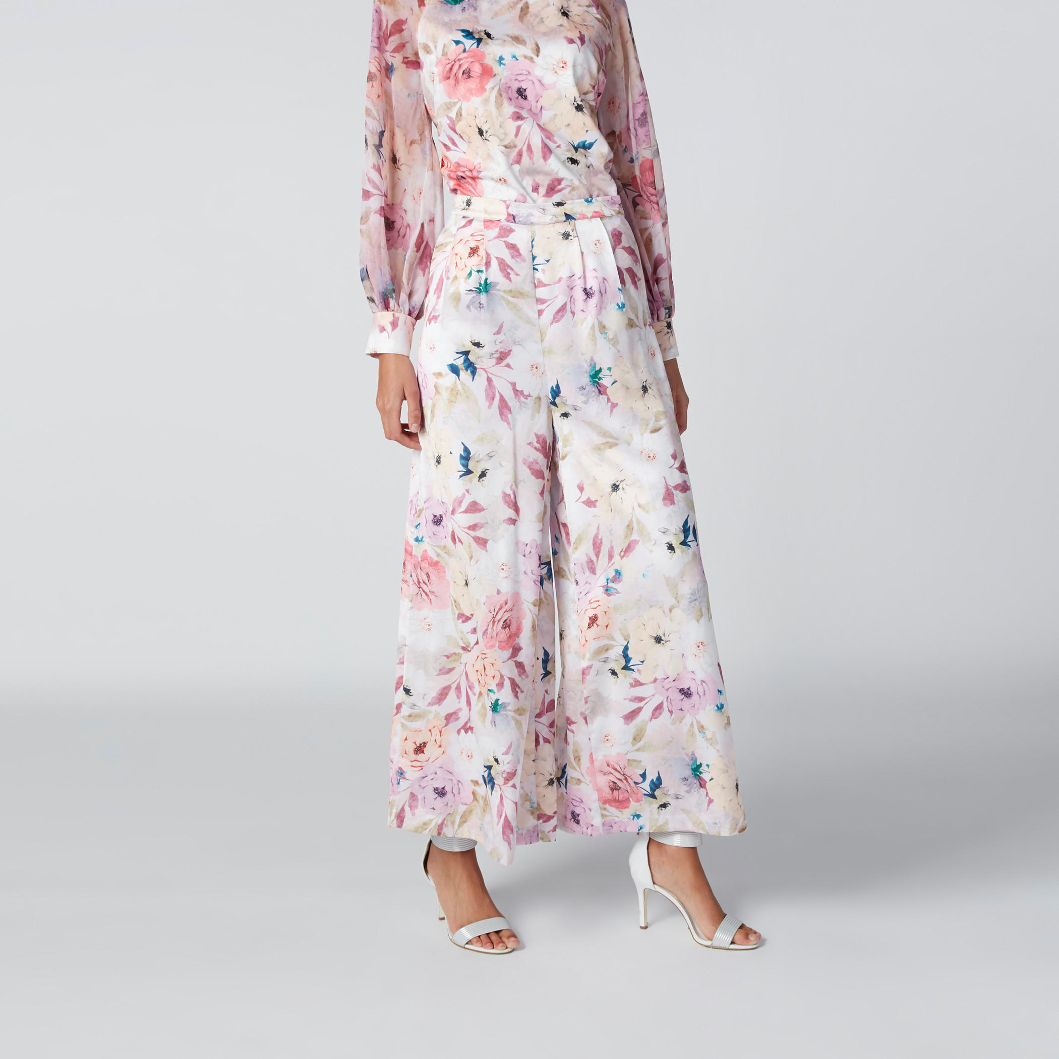 بنطال بالازو بجيوب وطبعات الورود-women-clothing-bottoms-trousers-image-5