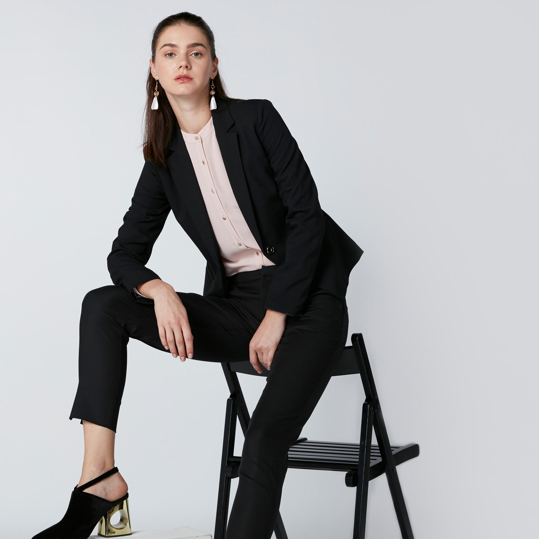 قميص بأكمام طويلة وياقة ماندارين وأزرار-women-clothing-shirtsandblouses-shirts-image-4