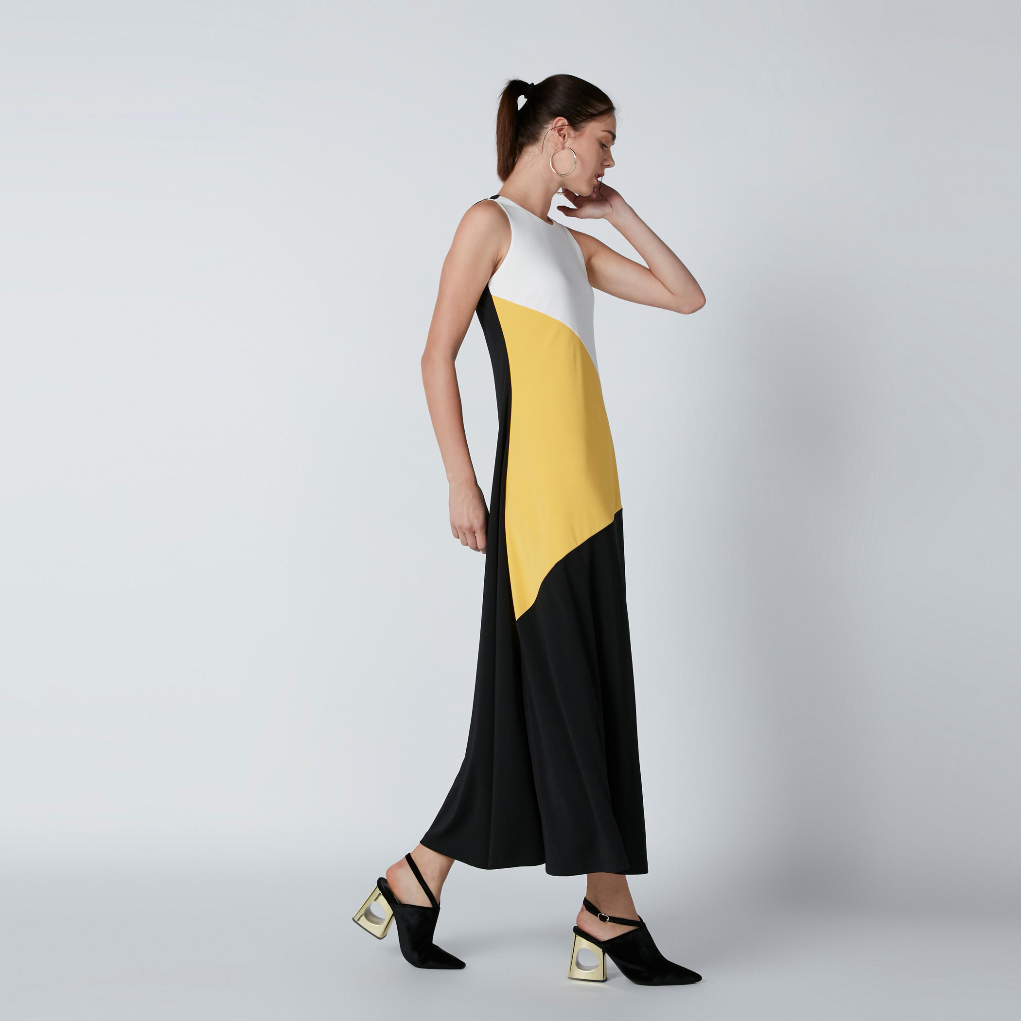 فستان إيه لاين دون أكمام بياقة مستديرة-women-clothing-dresses-image-3