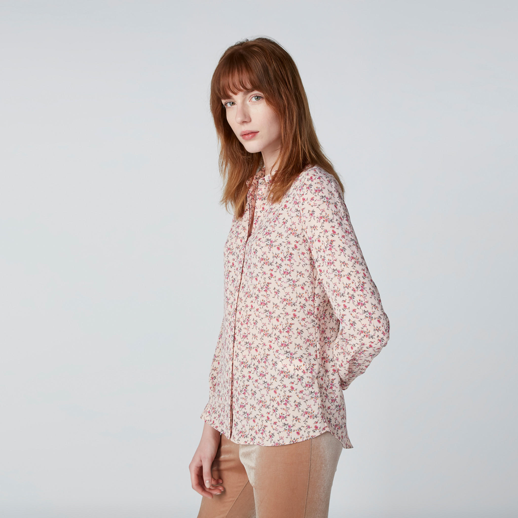 Printed Shirt with Concealed Placket and Long Sleeves-women-clothing-shirtsandblouses-shirts-image-2