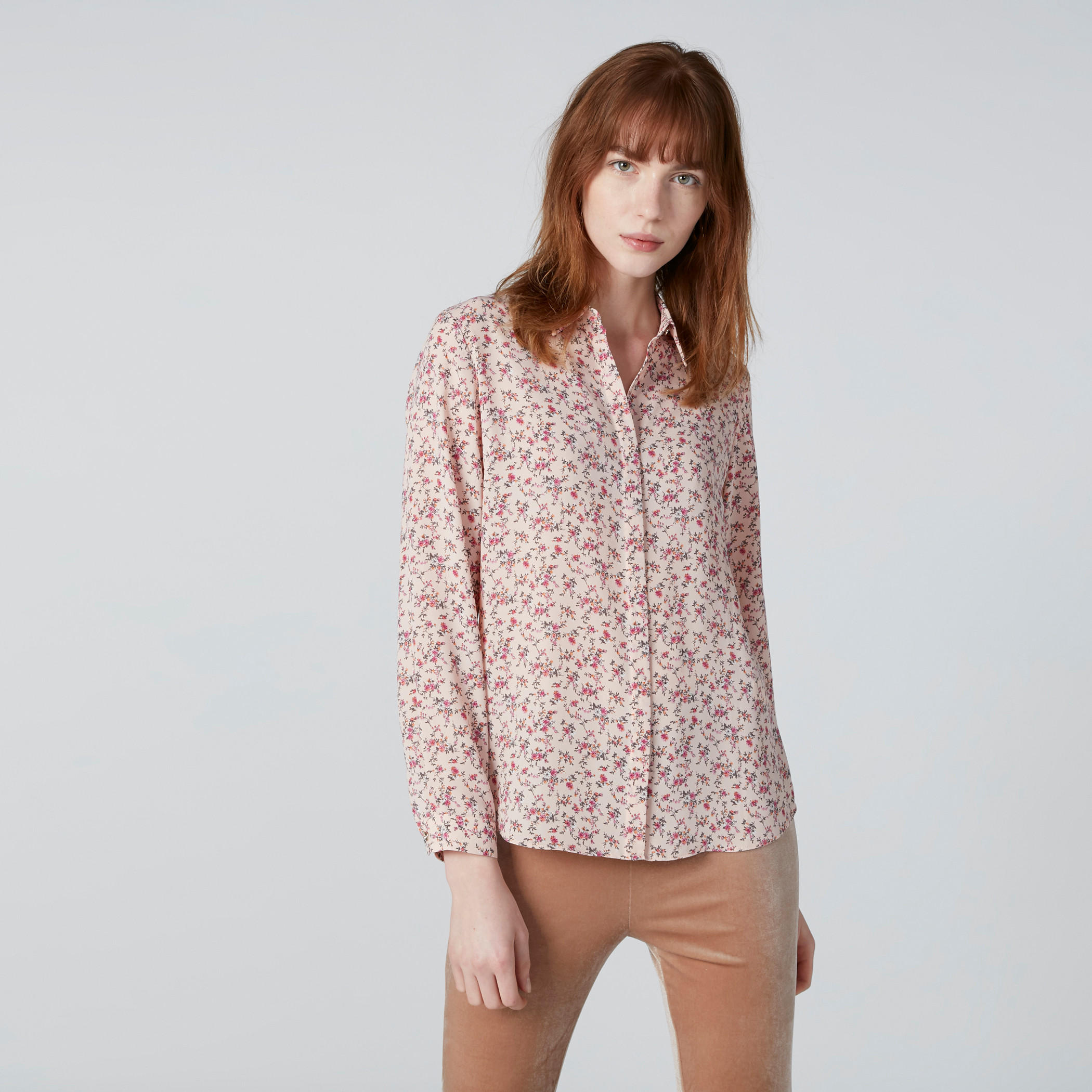 Printed Shirt with Concealed Placket and Long Sleeves-women-clothing-shirtsandblouses-shirts-image-4