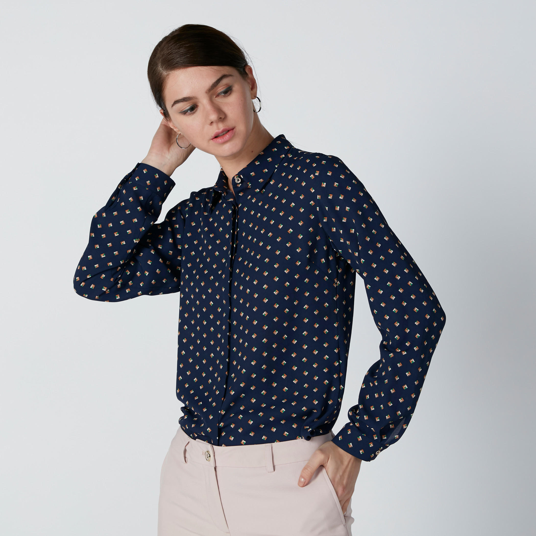 Printed Shirt with Long Sleeves and Complete Placket-women-clothing-shirtsandblouses-shirts-image-3