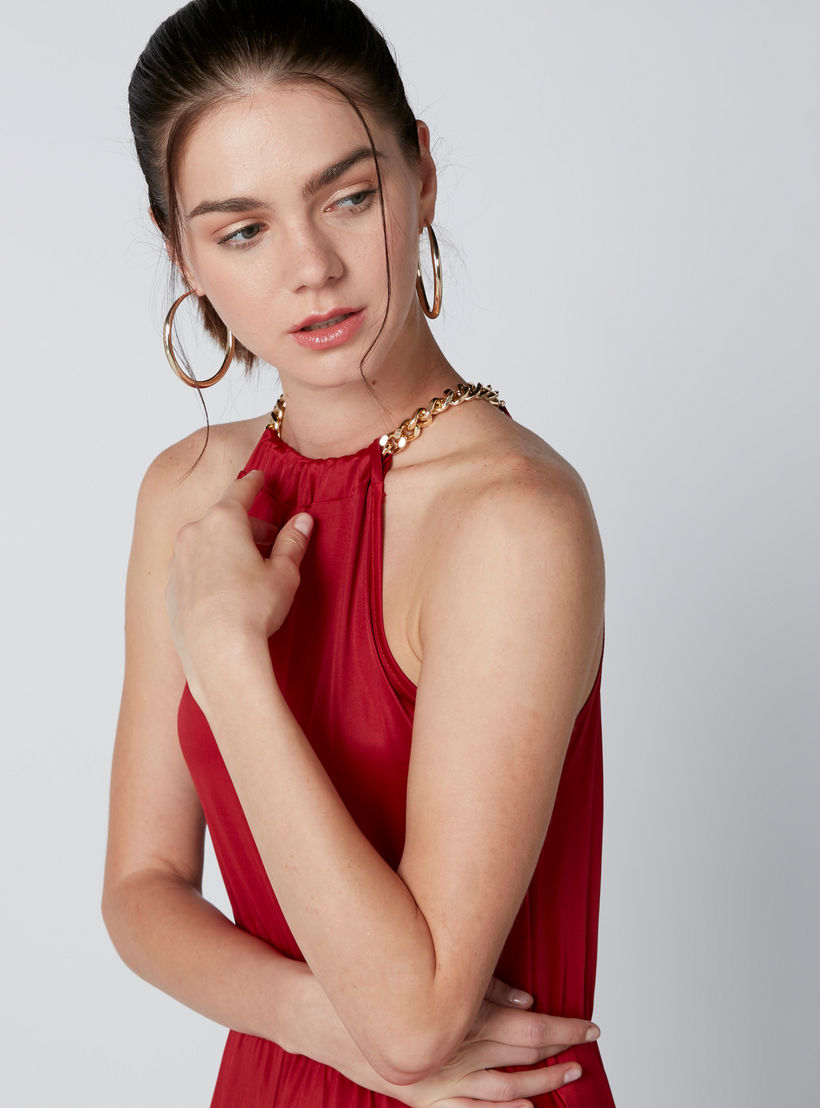 Sleeveless Maxi Dress with Halter Neck-women-clothing-dresses-image-4