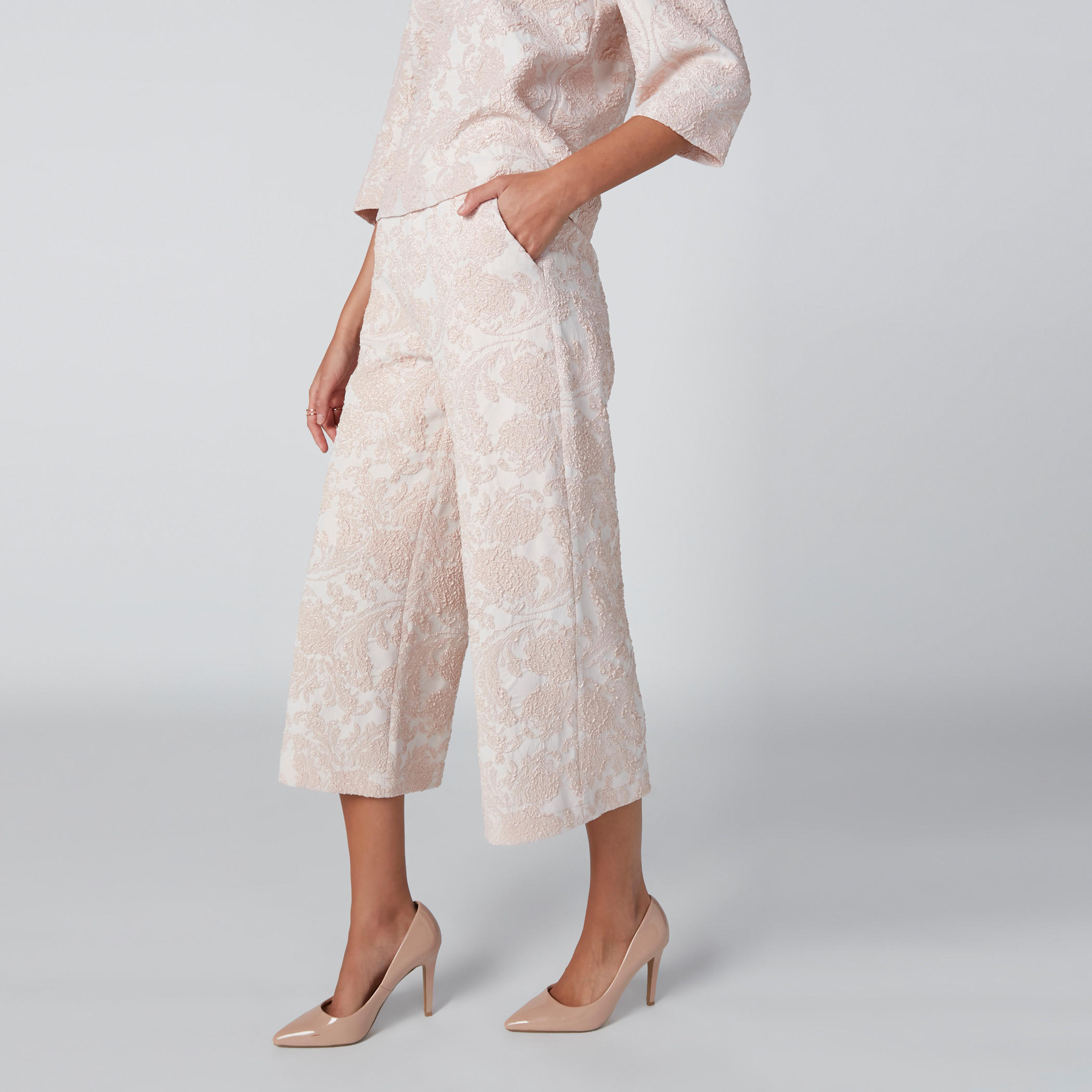 Textured Culottes with Pocket Detail-women-clothing-bottoms-trousers-image-1