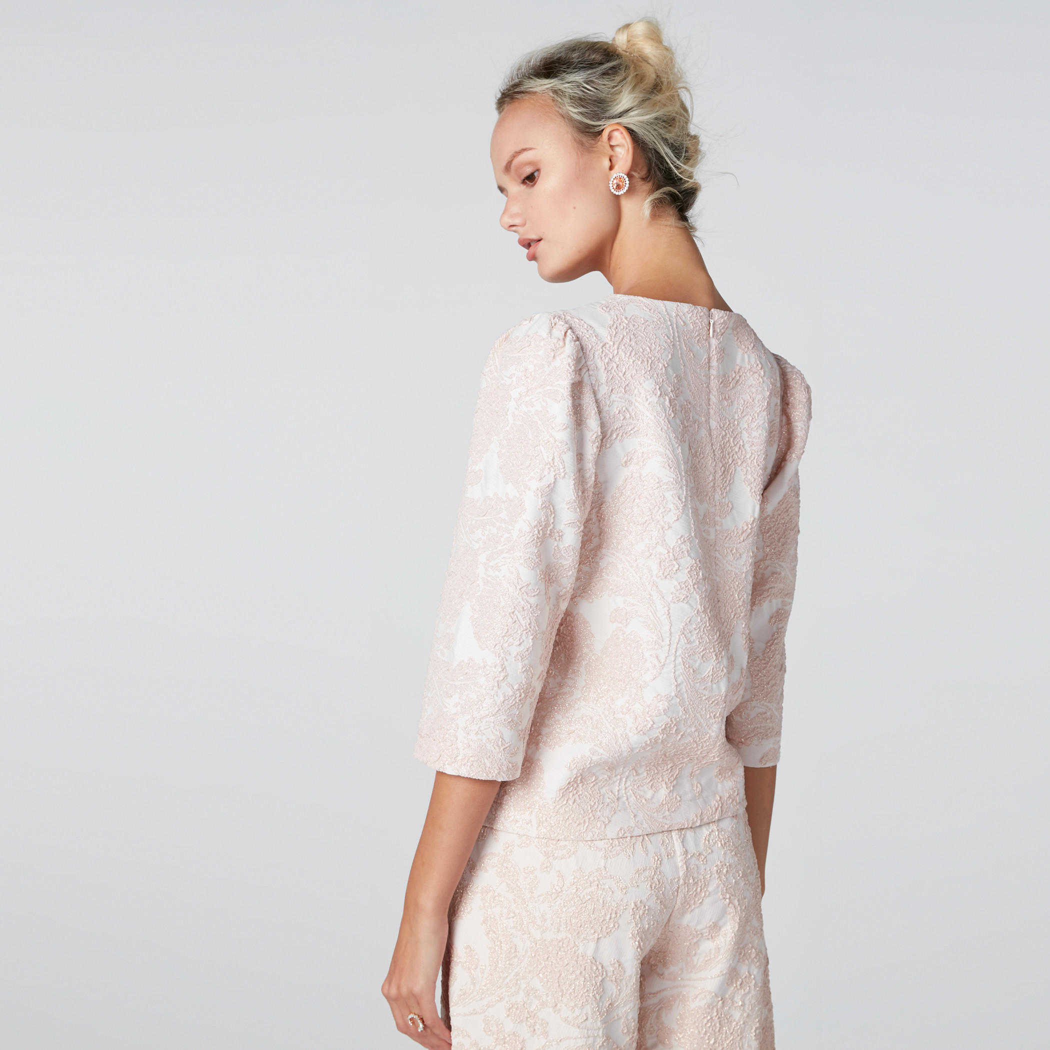 بلوزة بسحّاب إغلاق وأكمام 3/4-women-clothing-shirtsandblouses-blouses-image-1