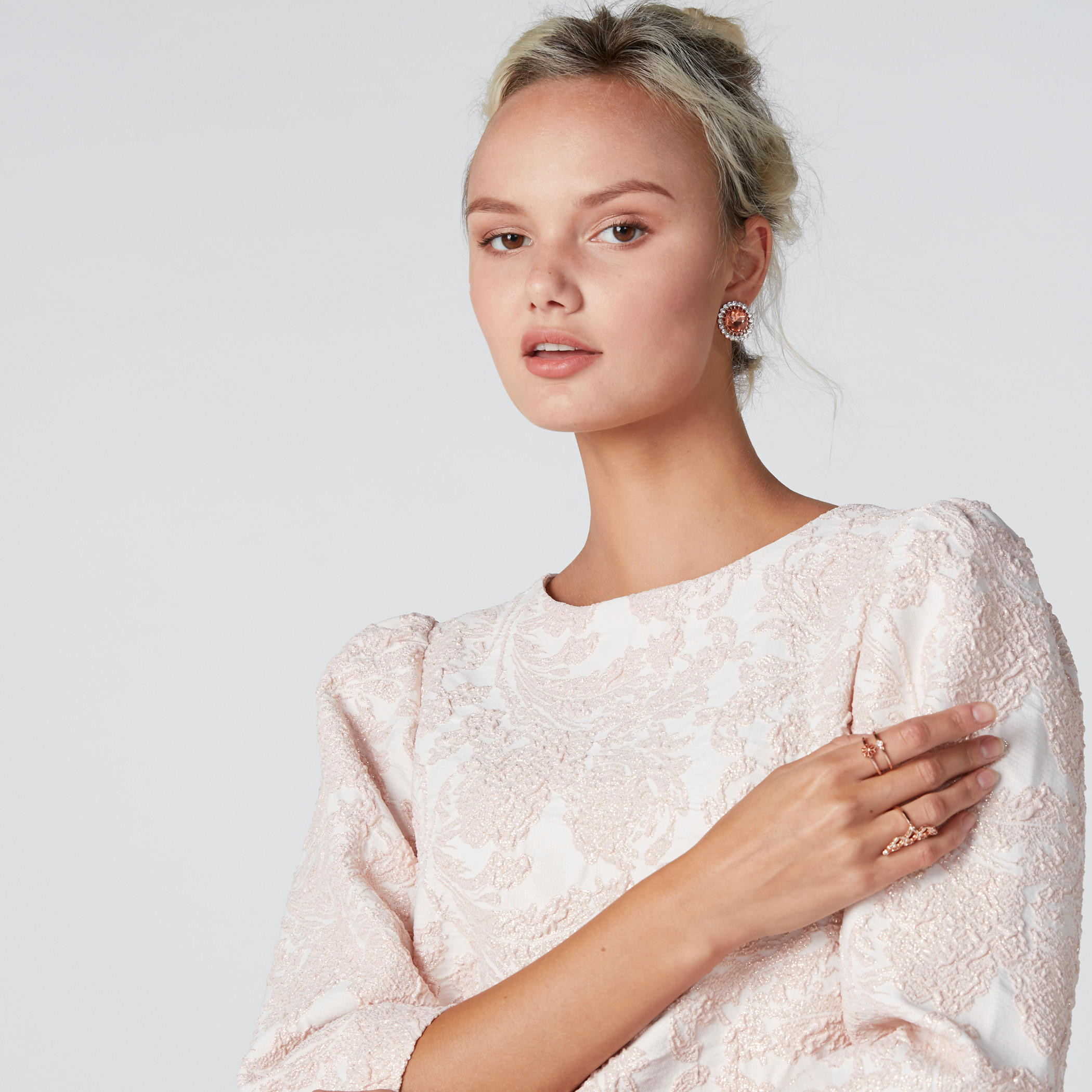 بلوزة بسحّاب إغلاق وأكمام 3/4-women-clothing-shirtsandblouses-blouses-image-3