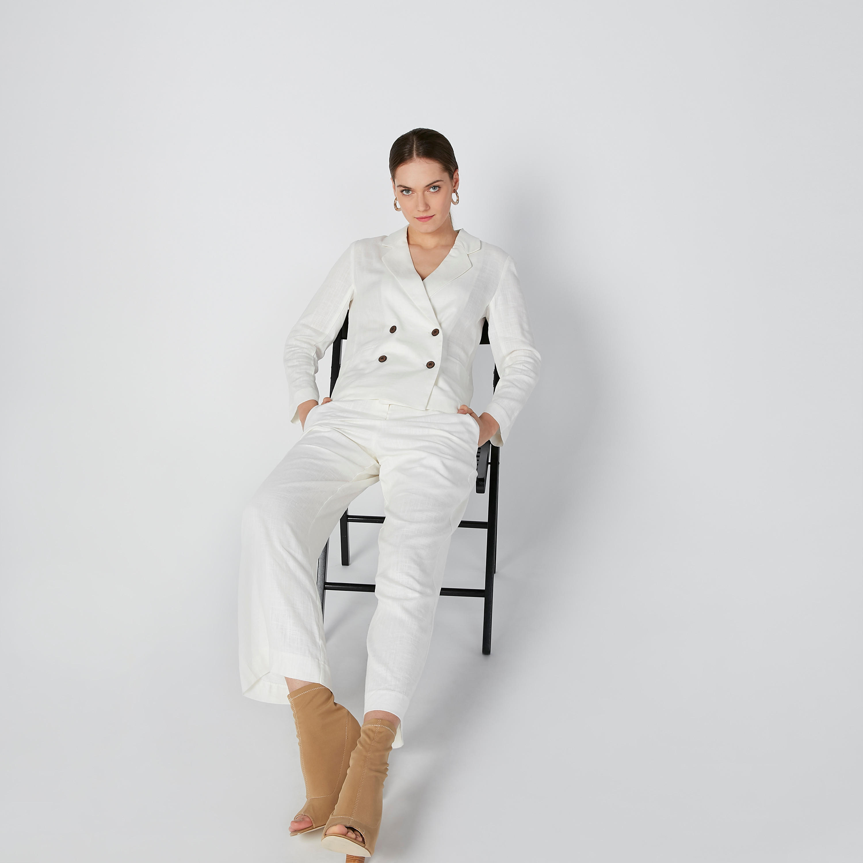 Sustainable Slim Fit Solid Blazer with Notched Lapel-women-clothing-coatsandjackets-blazers-image-1