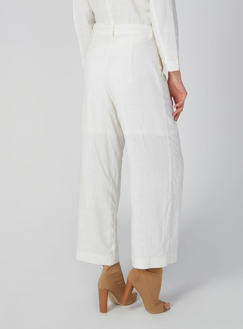 بنطلون بالازو مستدام بخصر مرتفع وجيوب-women-clothing-bottoms-trousers-image-2