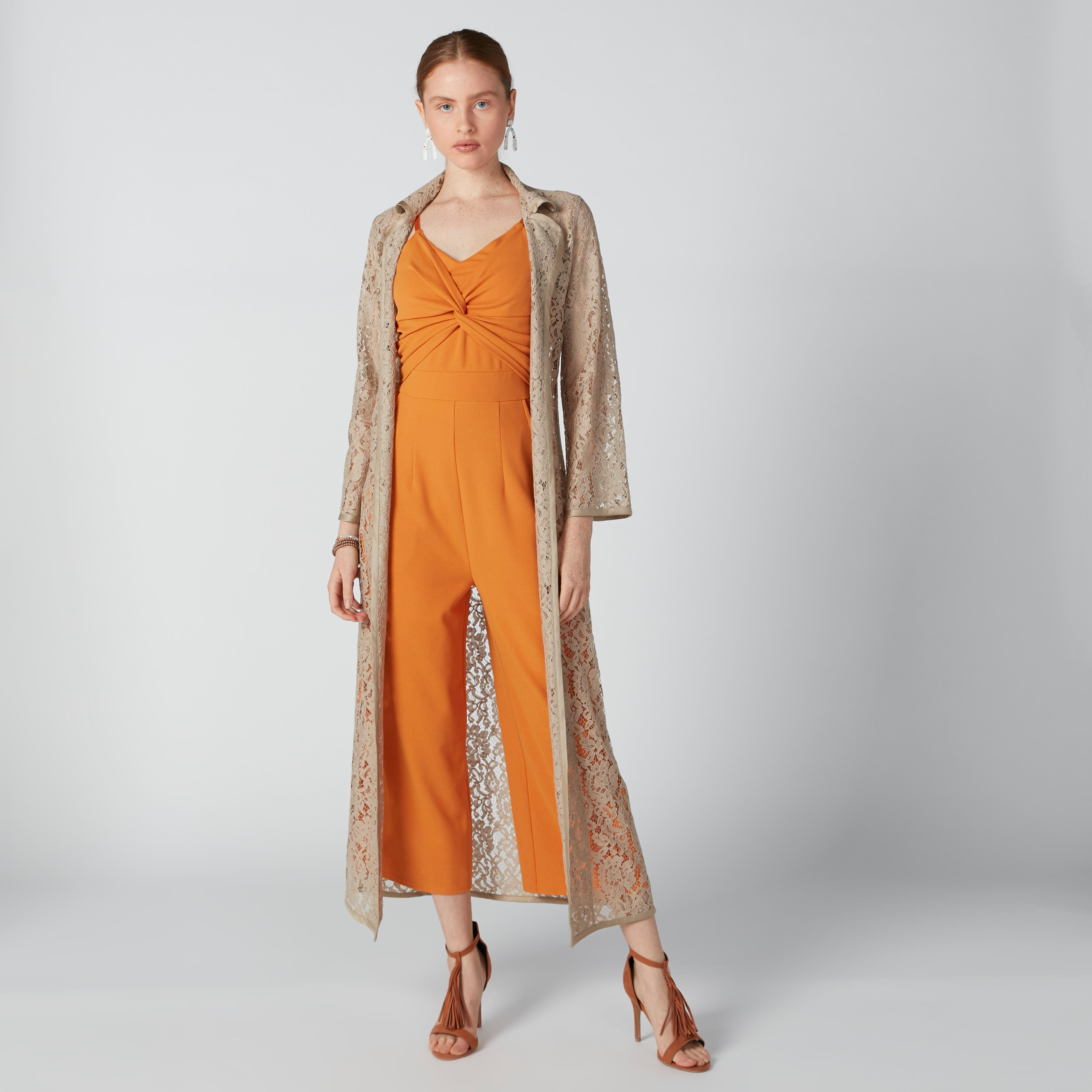 سترة طويلة دانتيل بأكمام طويلة-women-winterwear-cardigansandjumpers-cardigans-image-1