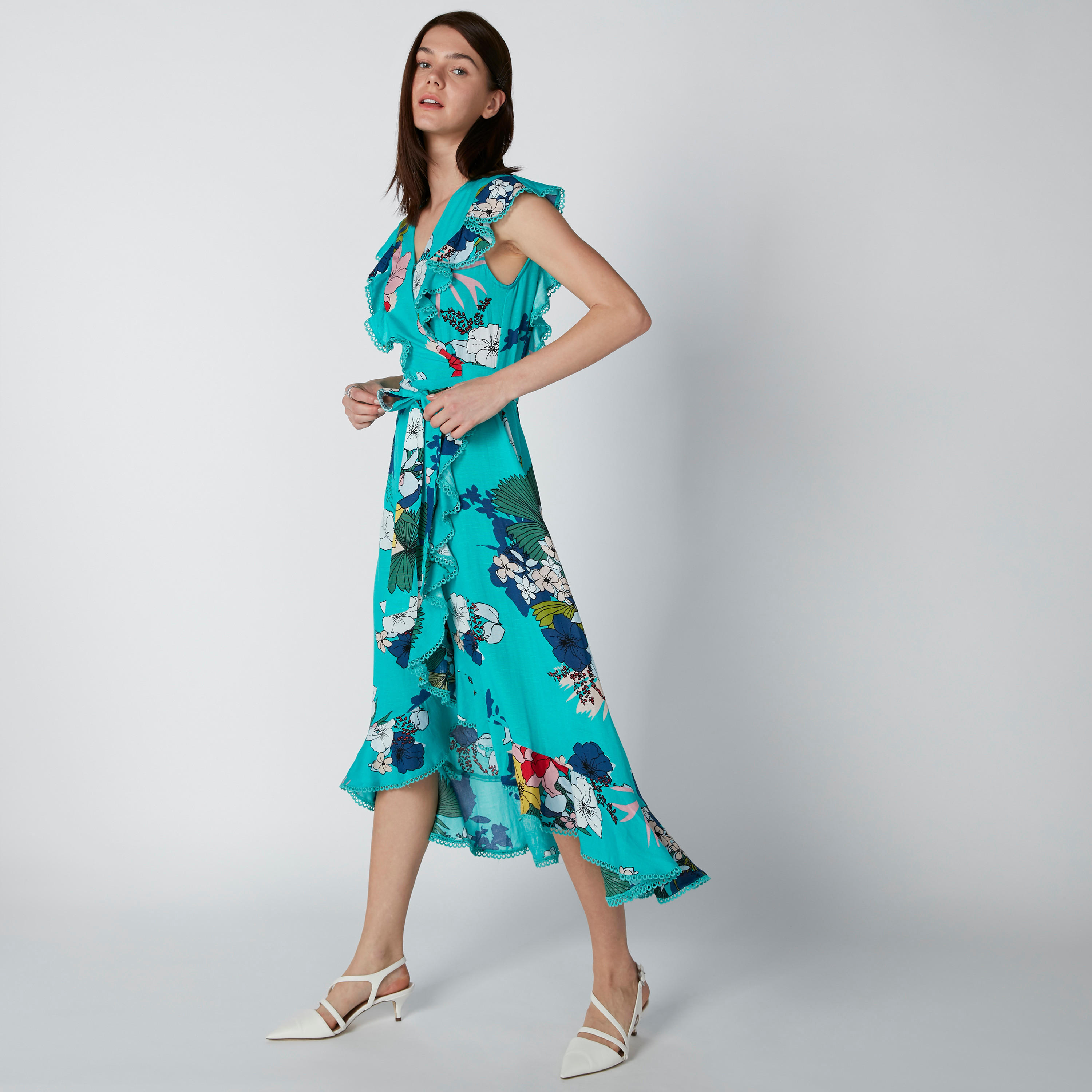 فستان بحوّاف غير مستوية وطبعات زهرية-women-clothing-dresses-image-3
