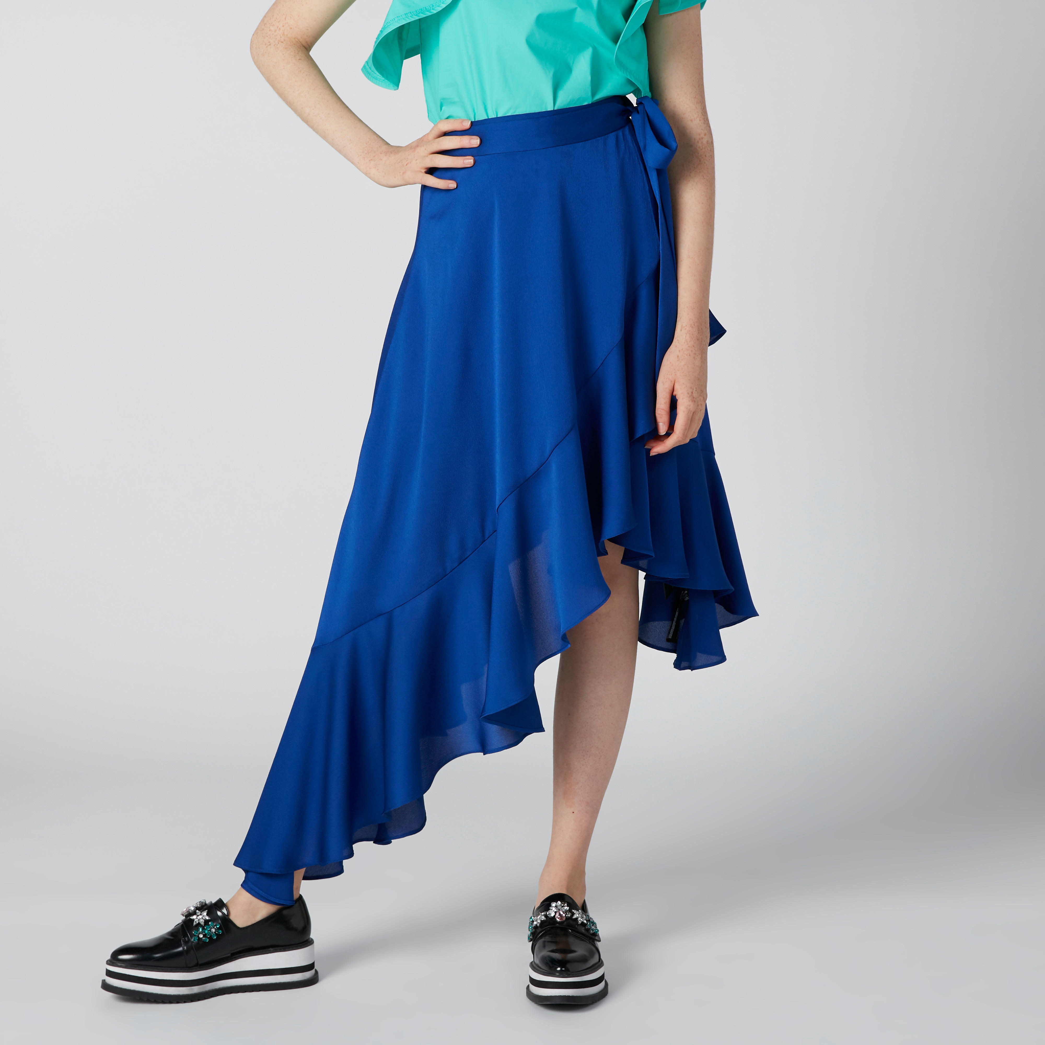 تنورة مستدامة سليم متوسطة متباينة الطول-women-clothing-bottoms-skirts-image-3
