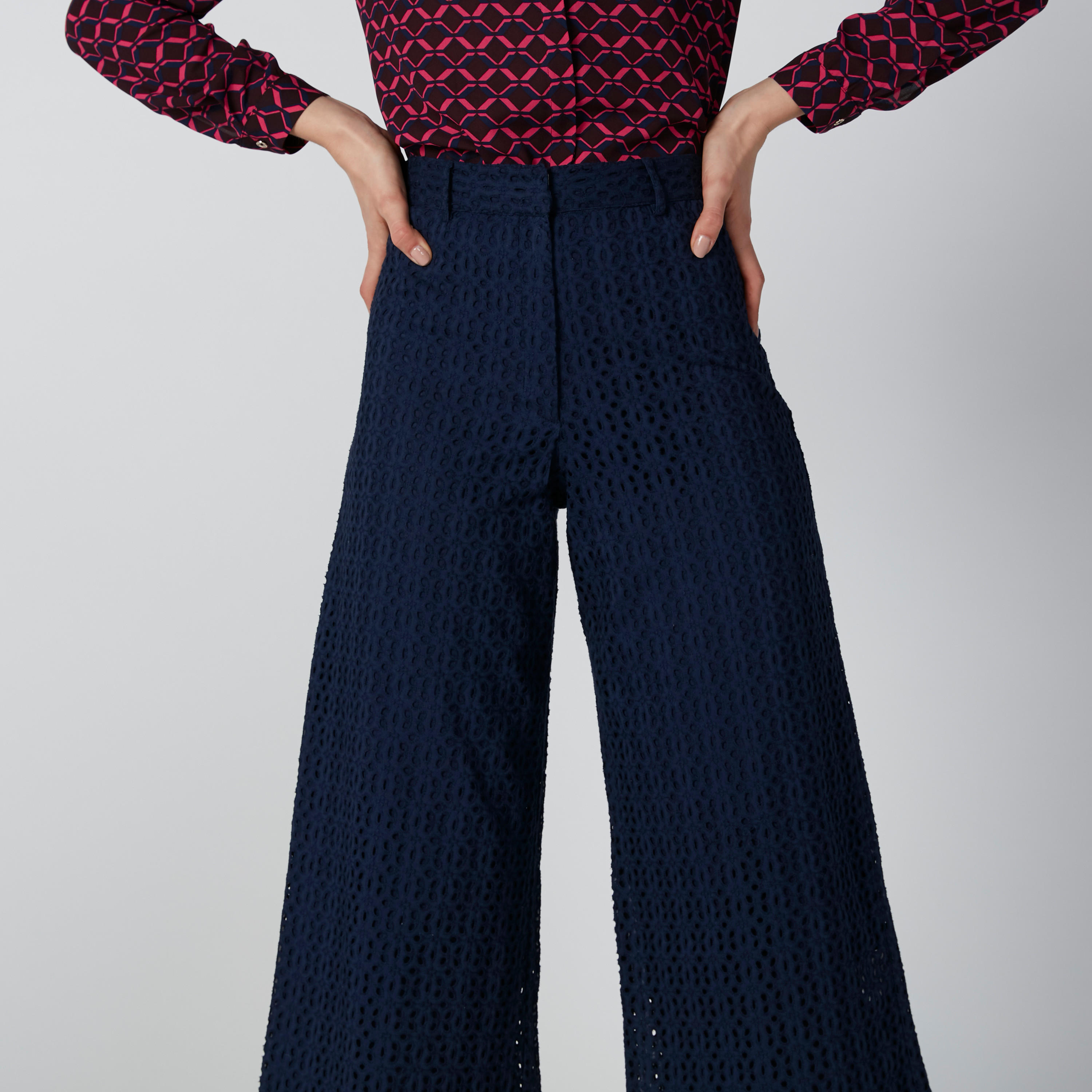 بنطال واسع الساقين بجيوب وحلقات حزام-women-clothing-bottoms-trousers-image-5