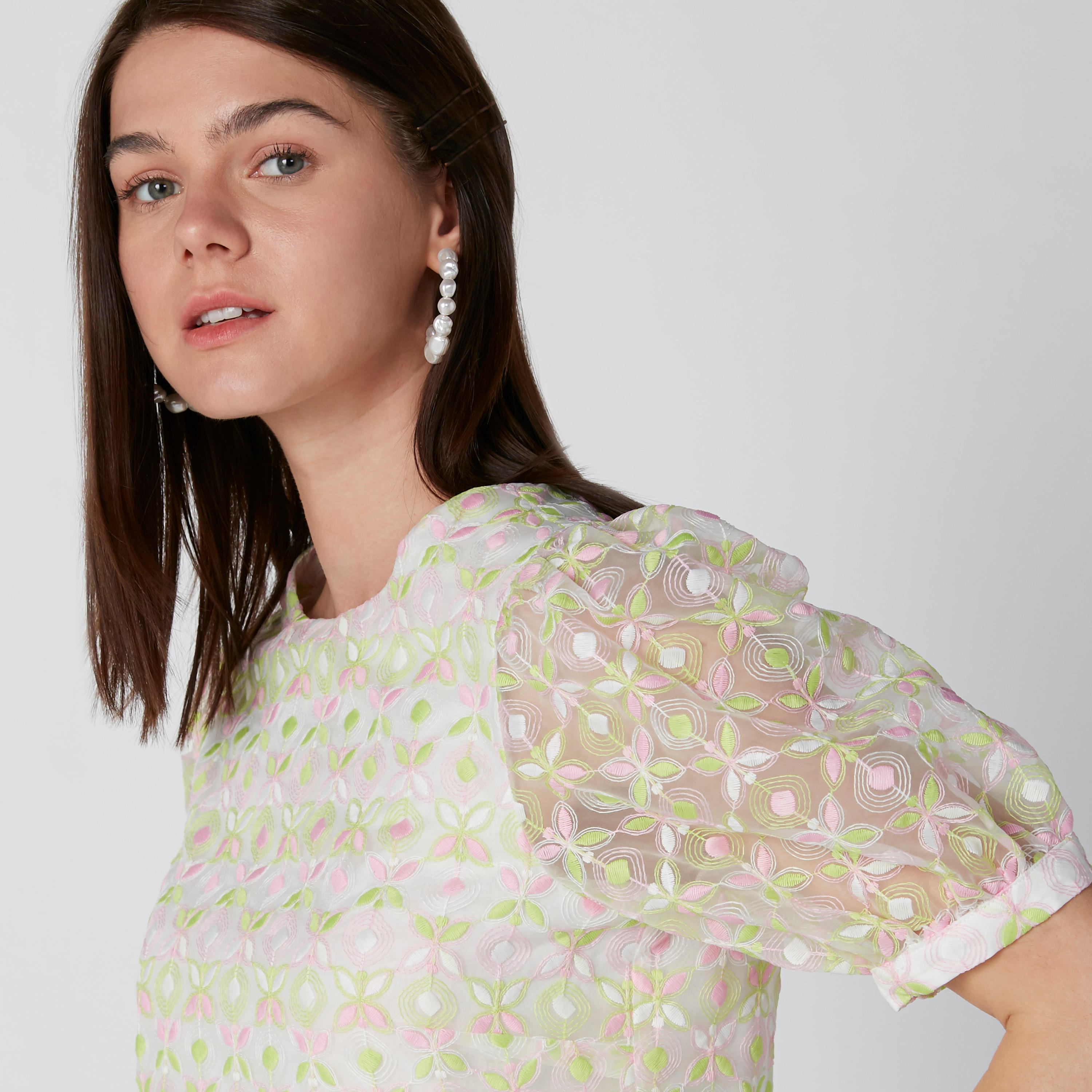 بلوزة بياقة مستديرة وأكمام قصيرة-women-clothing-shirtsandblouses-blouses-image-4