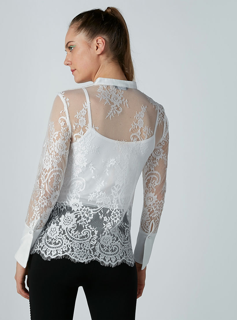 قميص دانتيل بياقة ماندارين وأكمام طويلة-women-clothing-shirtsandblouses-shirts-image-4