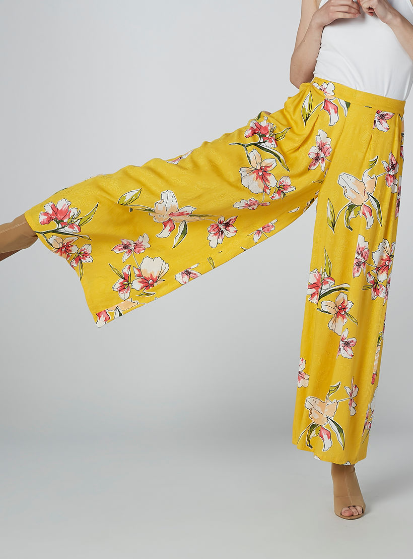 بنطال بالازو بجيوب وطبعات زهرية-women-clothing-bottoms-trousers-image-4