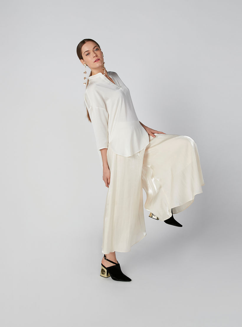 Solid Wide-Fit Culottes with Elasticised Waistband-women-clothing-bottoms-trousers-image-1