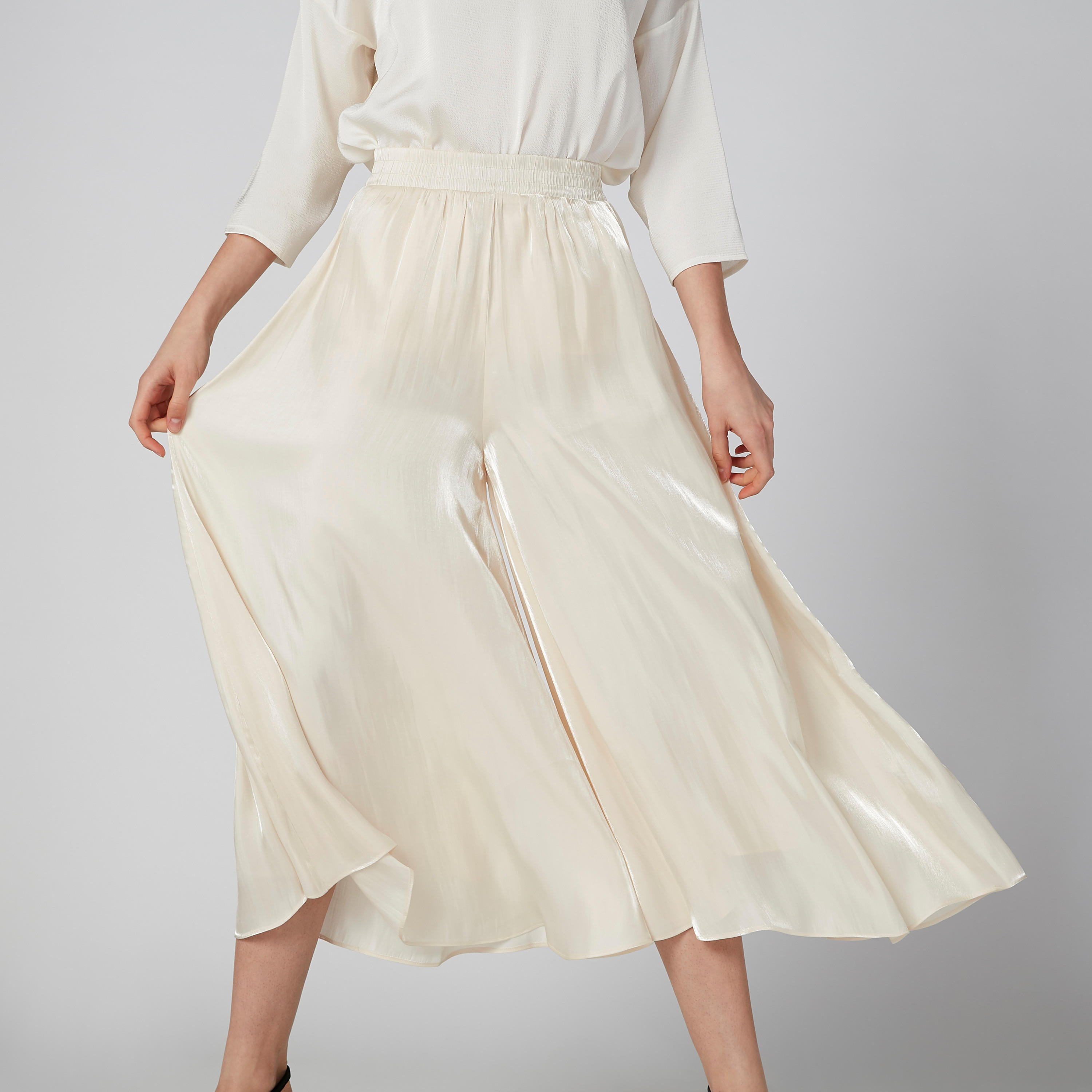 Solid Wide-Fit Culottes with Elasticised Waistband-women-clothing-bottoms-trousers-image-5