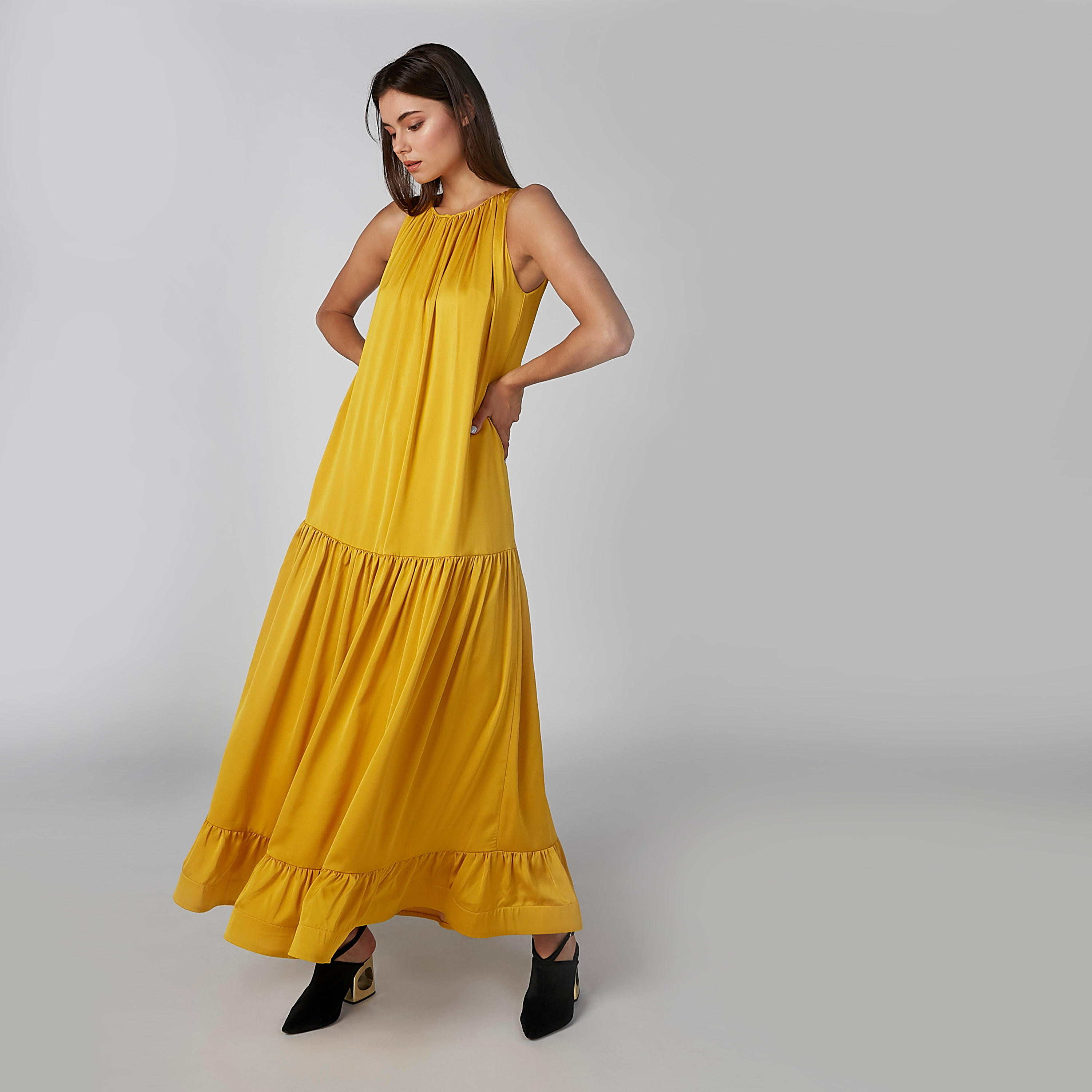 Sustainable Plain A-Line Maxi Sleeveless Dress-women-clothing-dresses-image-1