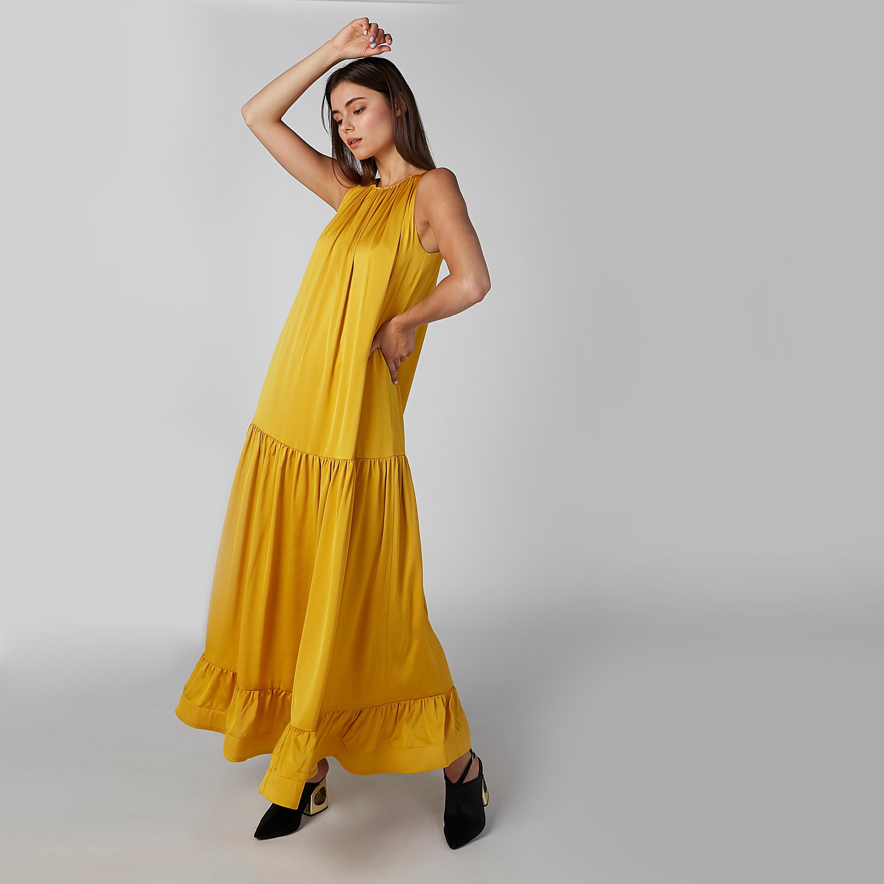 Sustainable Plain A-Line Maxi Sleeveless Dress-women-clothing-dresses-image-4