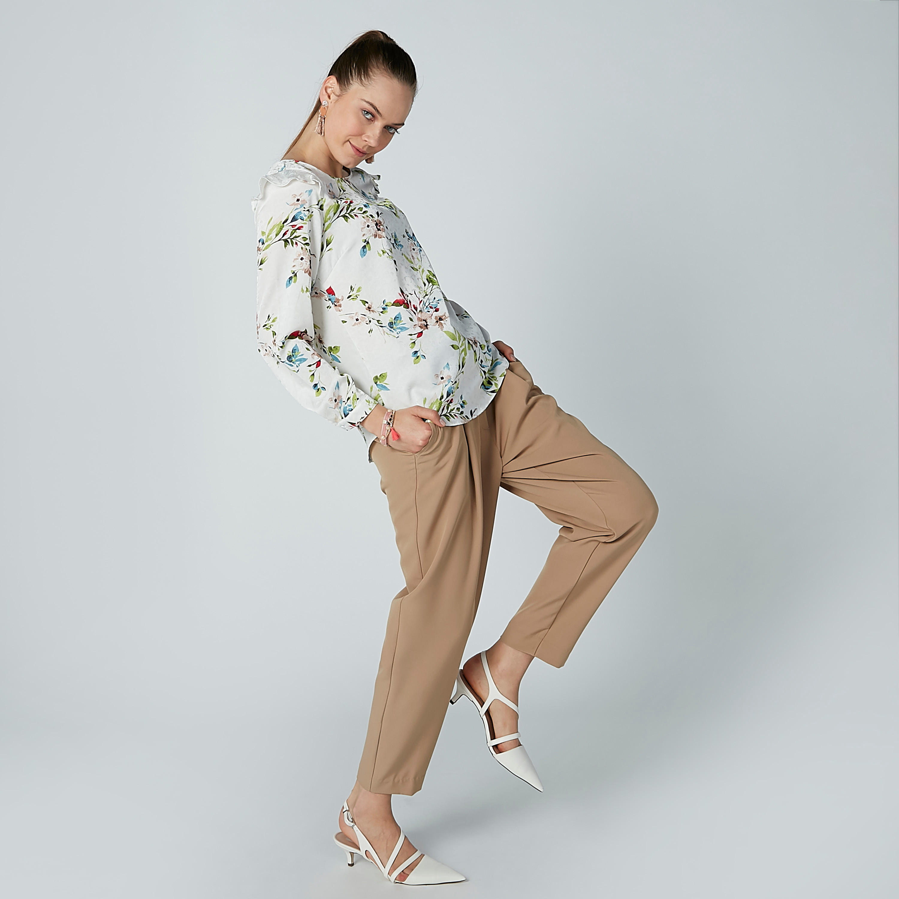 Printed Top with Boat Neck and Long Sleeves-women-clothing-shirtsandblouses-blouses-image-1