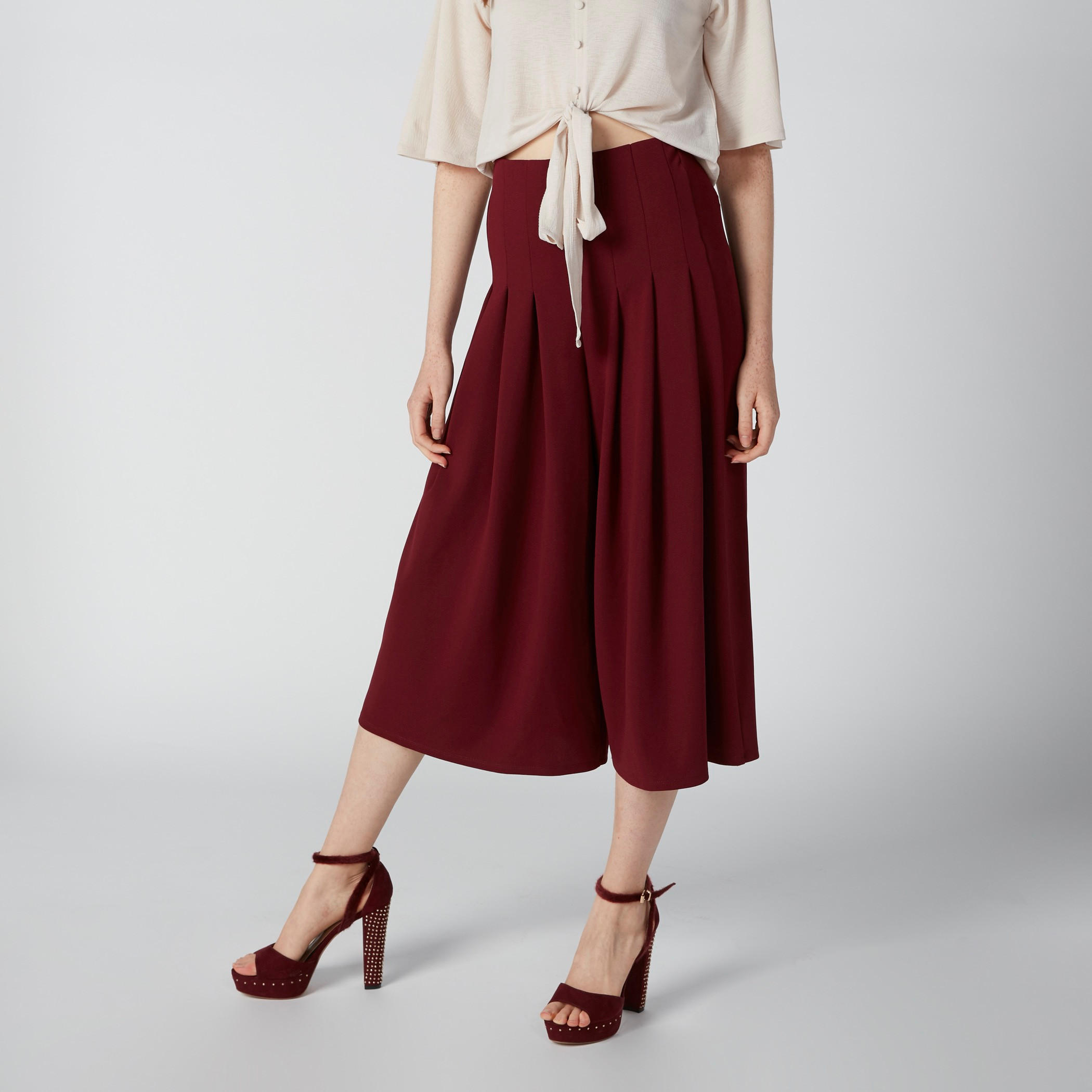 Sustainable Mid-Rise Culottes in Wide Fit-women-clothing-bottoms-trousers-image-1