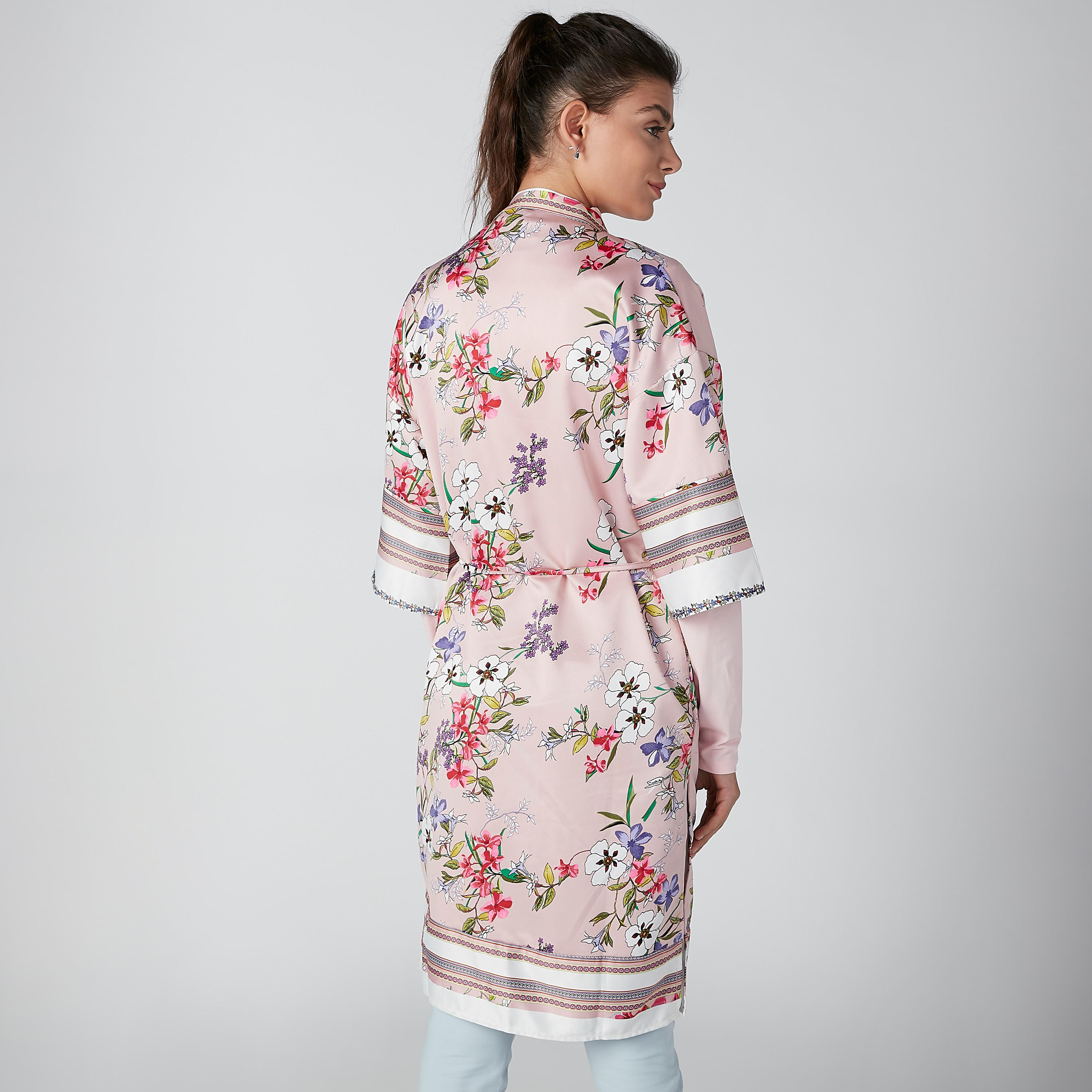 سترة مستدامة بأكمام 3/4 وطبعات وأربطة-women-winterwear-cardigansandjumpers-cardigans-image-2