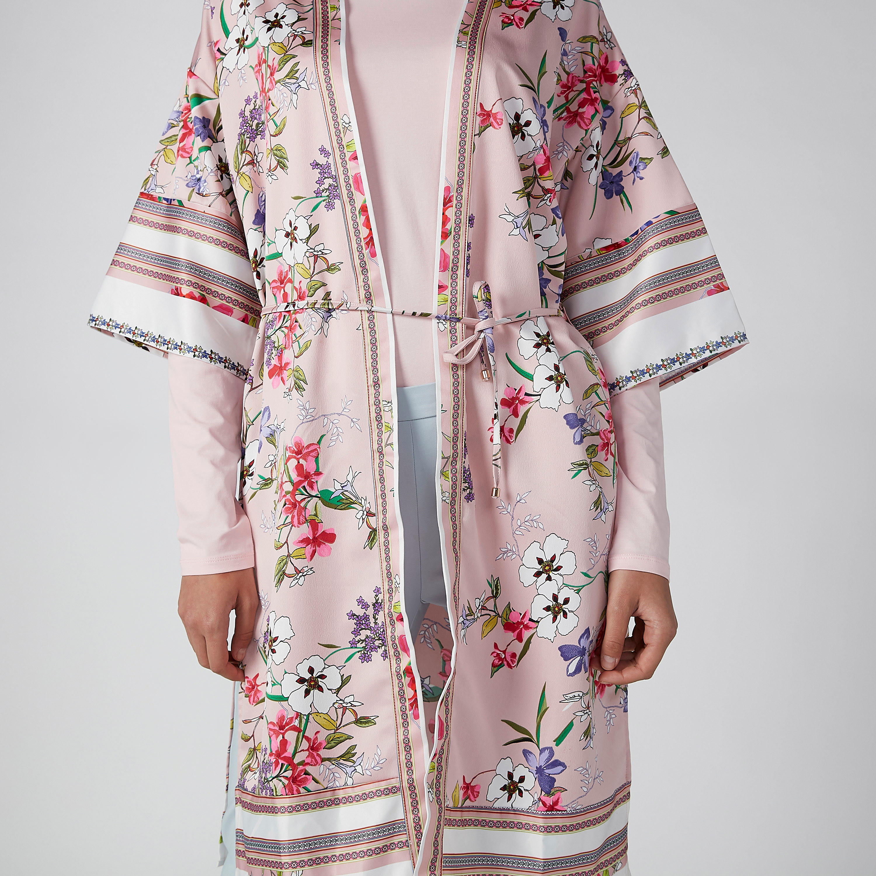 سترة مستدامة بأكمام 3/4 وطبعات وأربطة-women-winterwear-cardigansandjumpers-cardigans-image-5