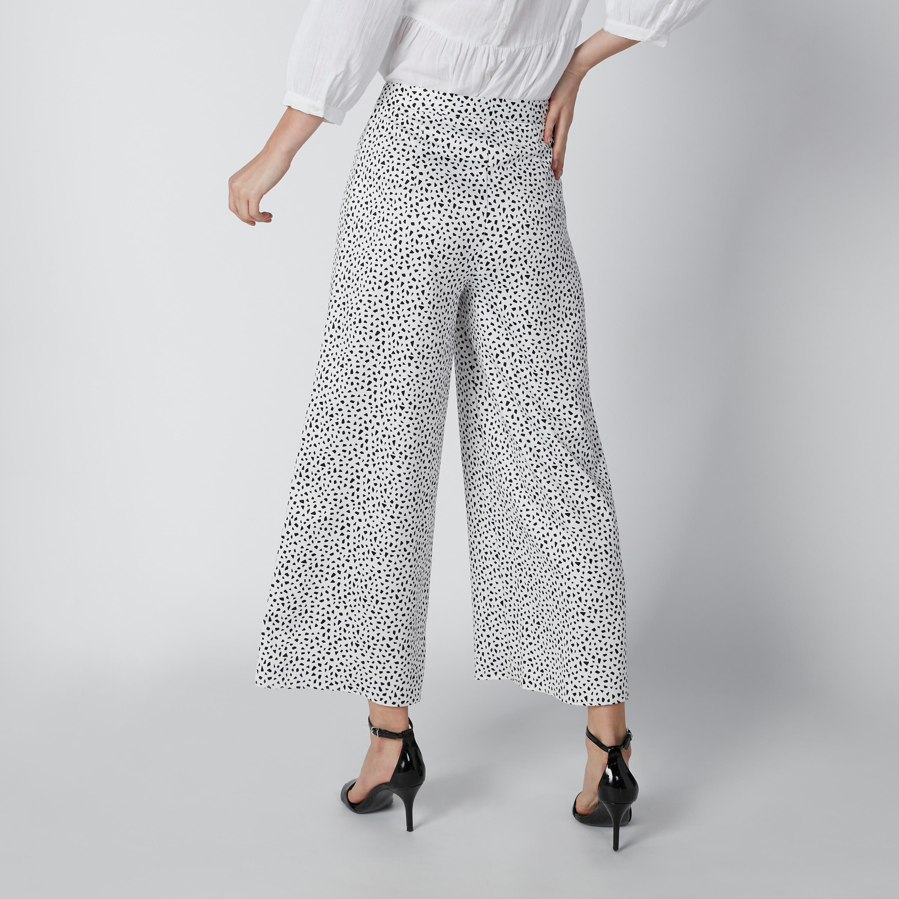 بنطلون بالازو مستدام واسع بخصر متوسط الارتفاع وطبعات-women-clothing-bottoms-trousers-image-2