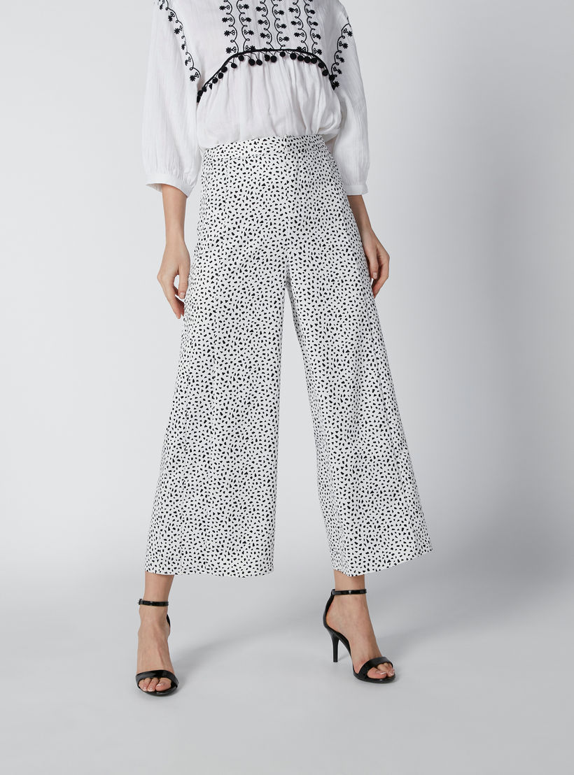 بنطلون بالازو مستدام واسع بخصر متوسط الارتفاع وطبعات-women-clothing-bottoms-trousers-image-3