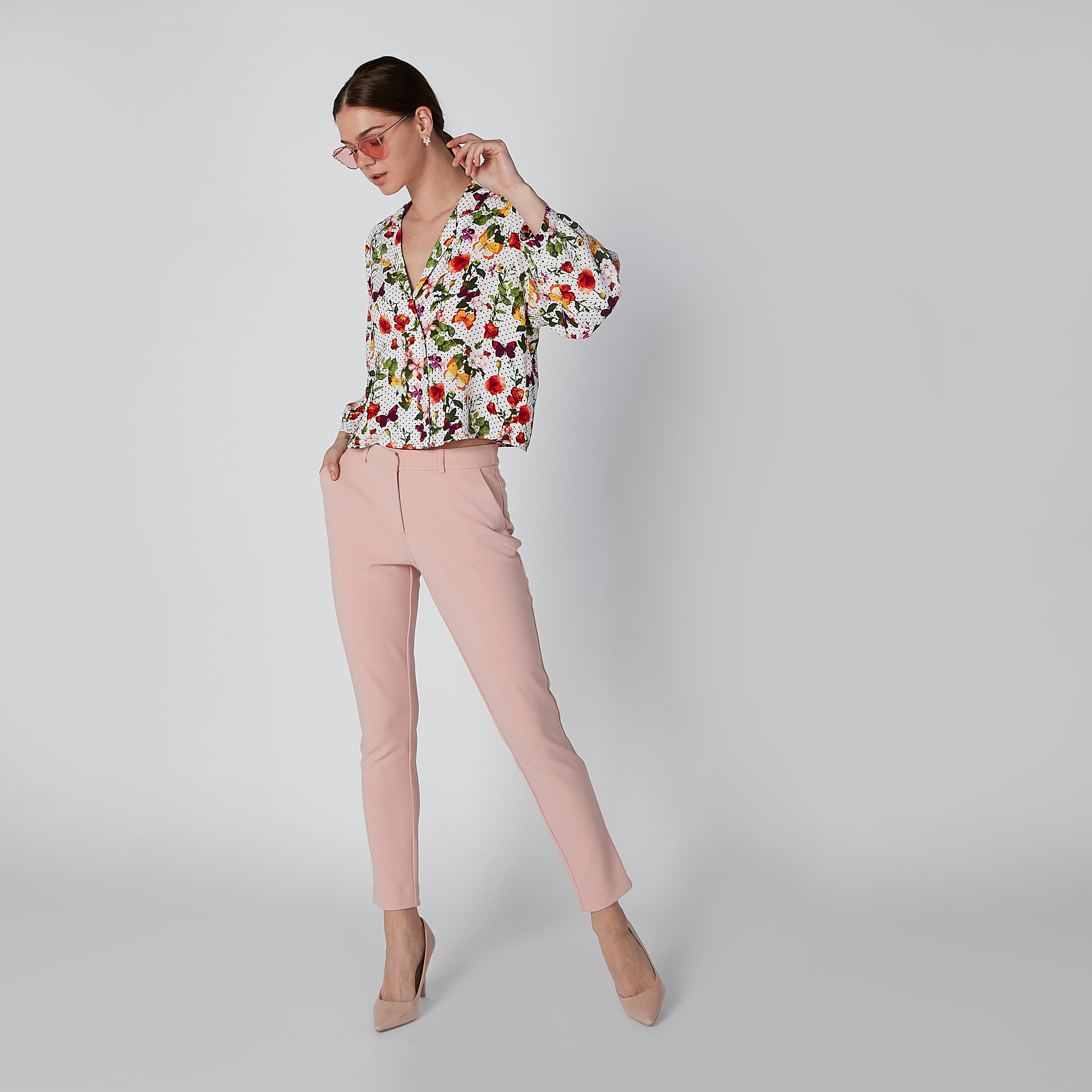 Solid Trousers with Pocket Detail-women-clothing-bottoms-trousers-image-1