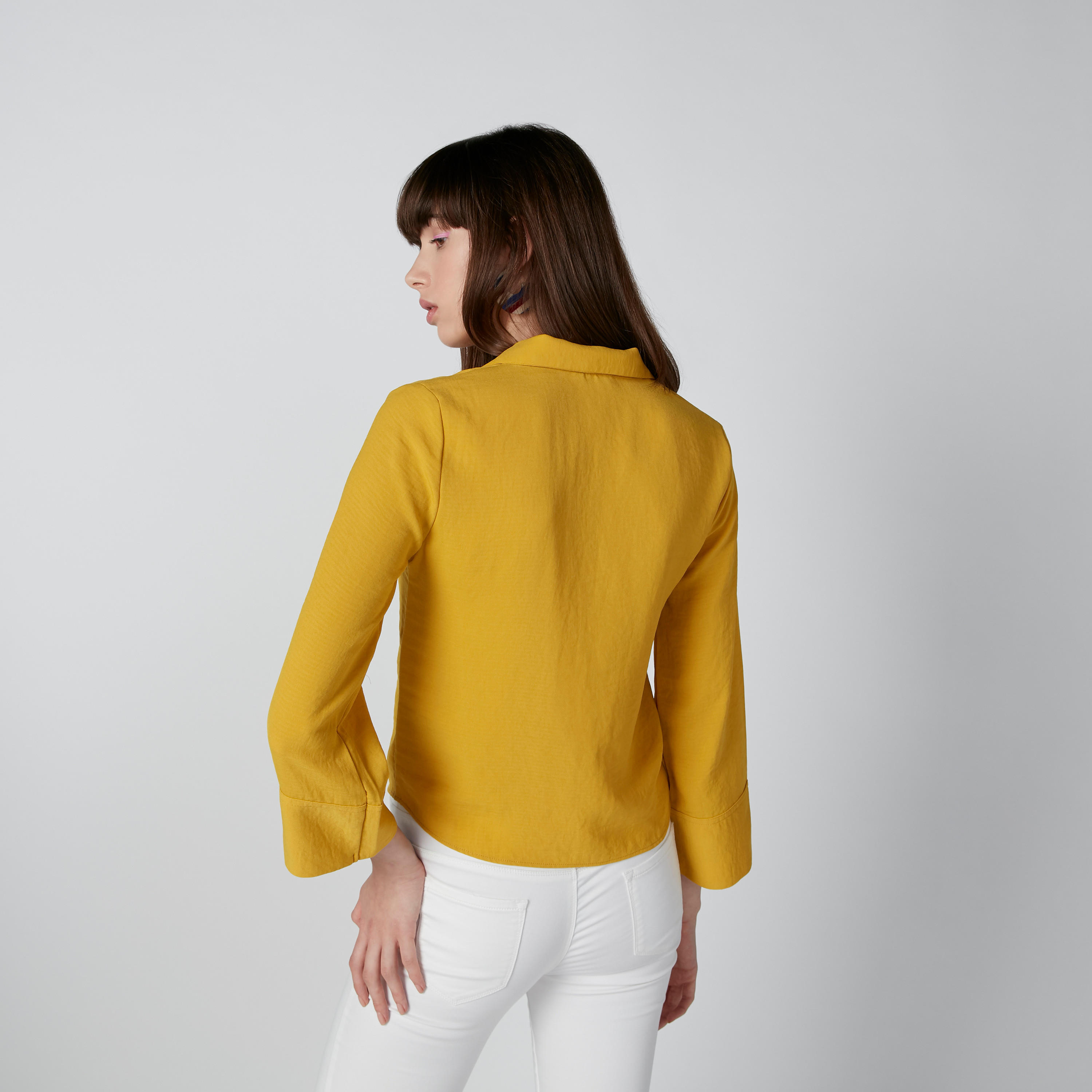 Solid  Shirt with Complete Placket-women-clothing-shirtsandblouses-shirts-image-3