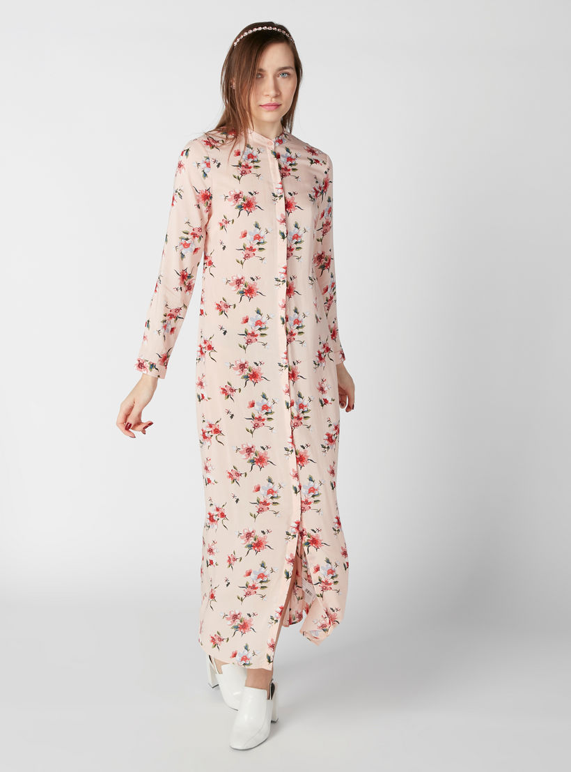 فستان قميص بأكمام طويلة وطبعات زهرية-women-clothing-dresses-image-3