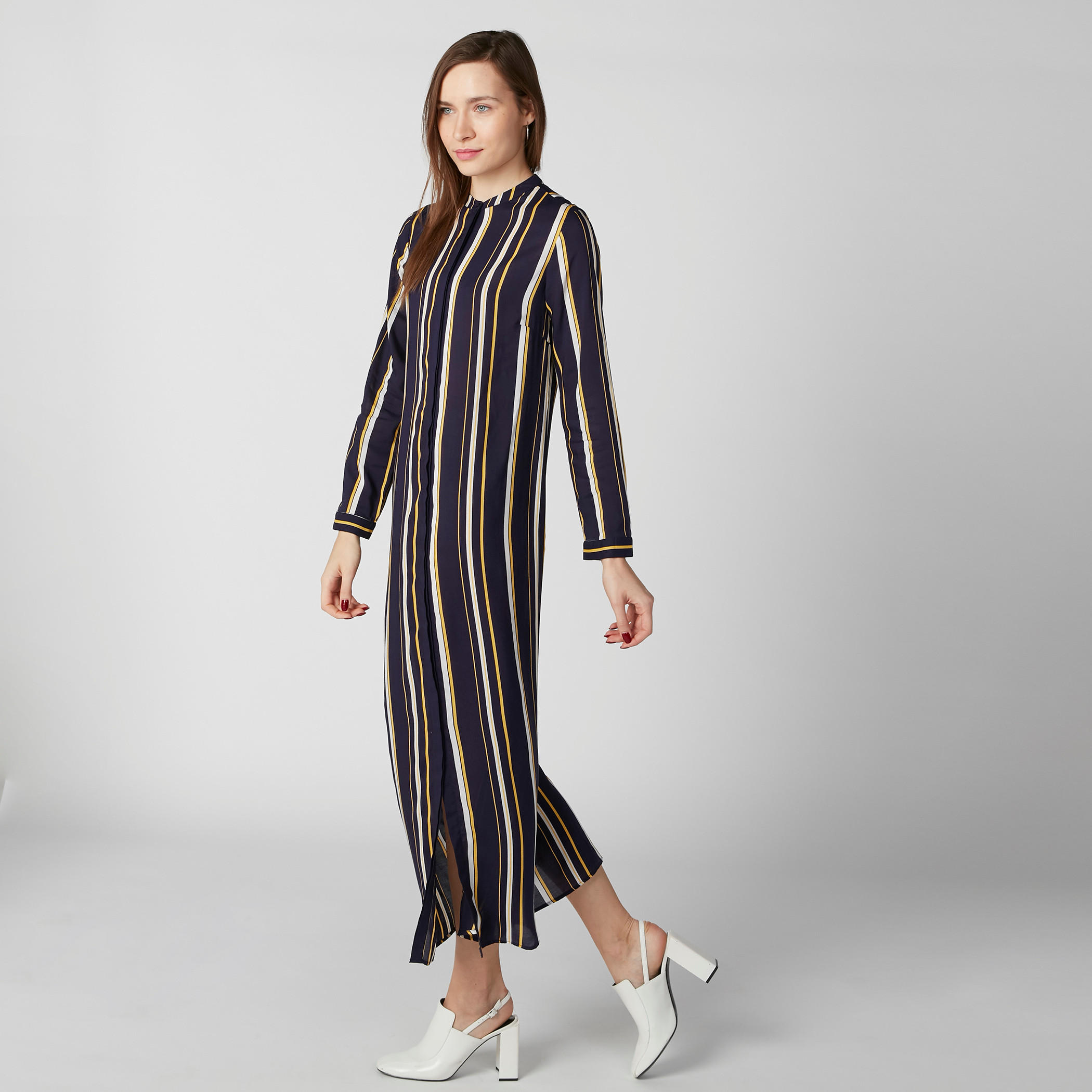فستان قميص مقلّم بأزرار غير مرئية-women-clothing-dresses-image-5