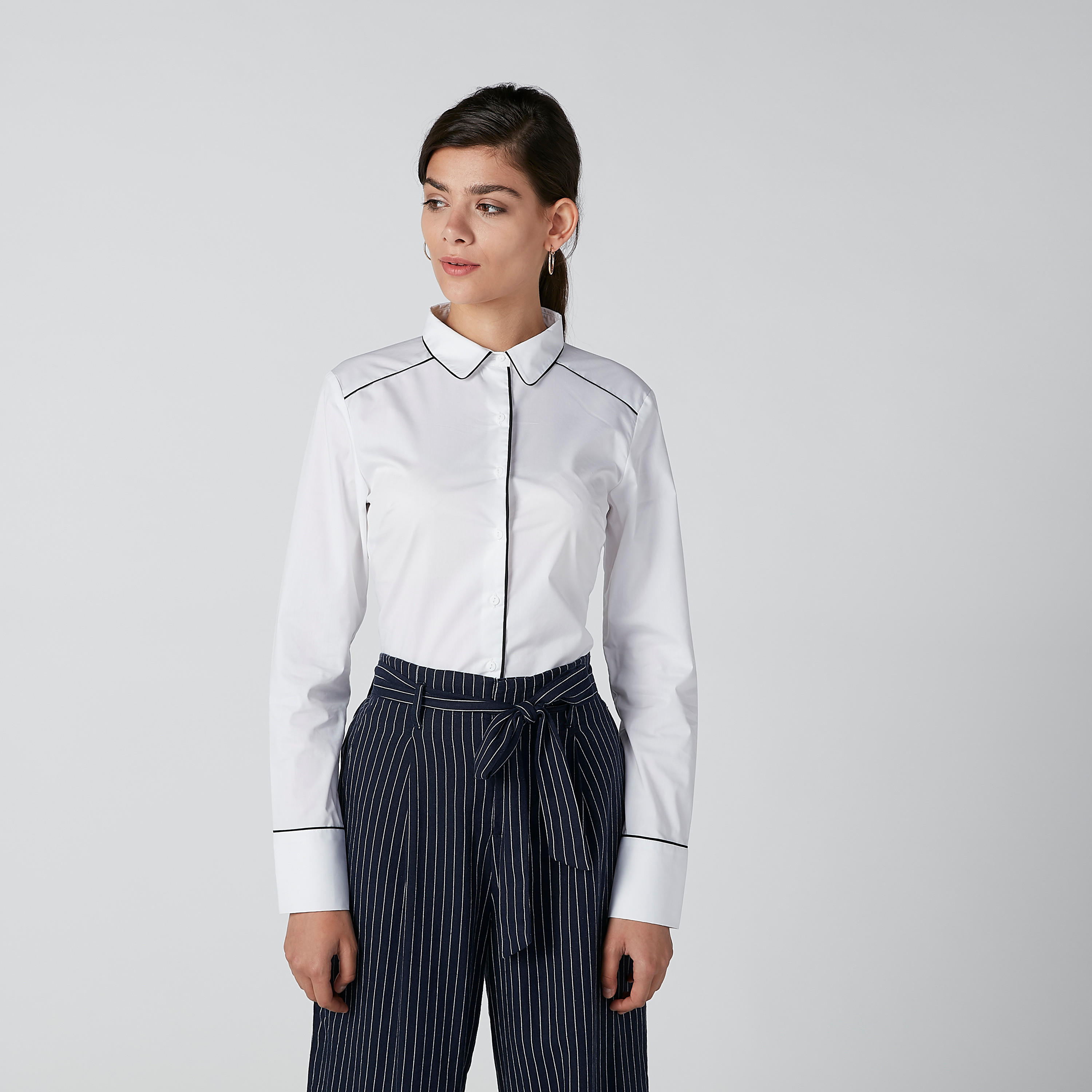 قميص بأكمام طويلة ودرزات-women-clothing-shirtsandblouses-shirts-image-3