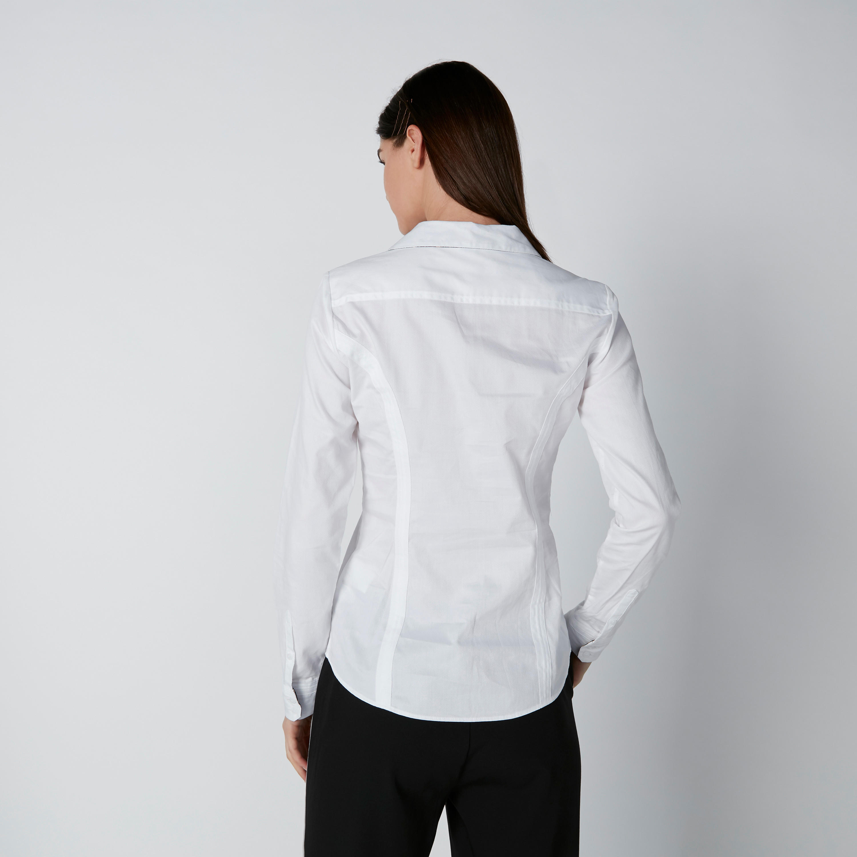 قميص سادة بقصّة سليم وأكمام طويلة-women-clothing-shirtsandblouses-shirts-image-2
