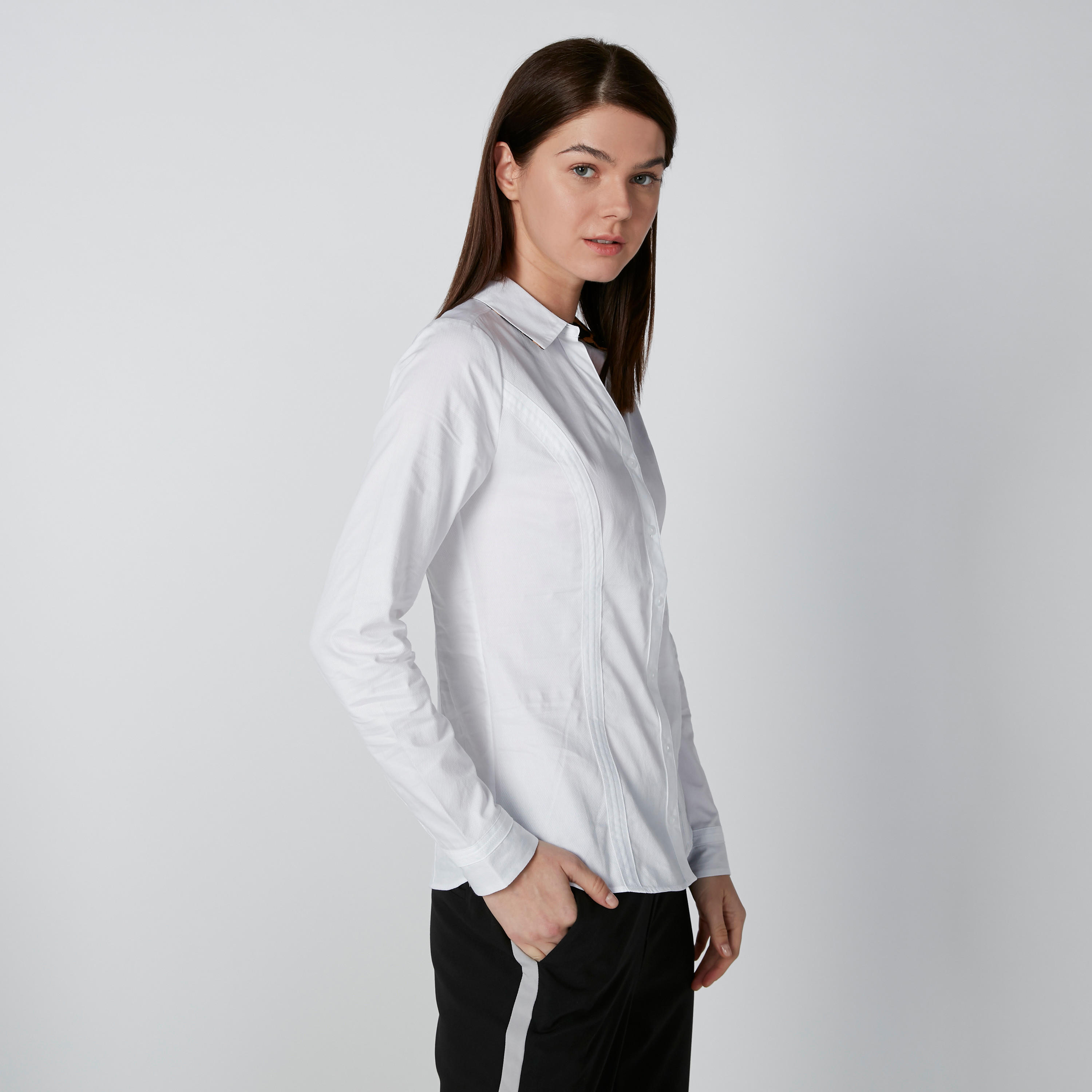 قميص سادة بقصّة سليم وأكمام طويلة-women-clothing-shirtsandblouses-shirts-image-3