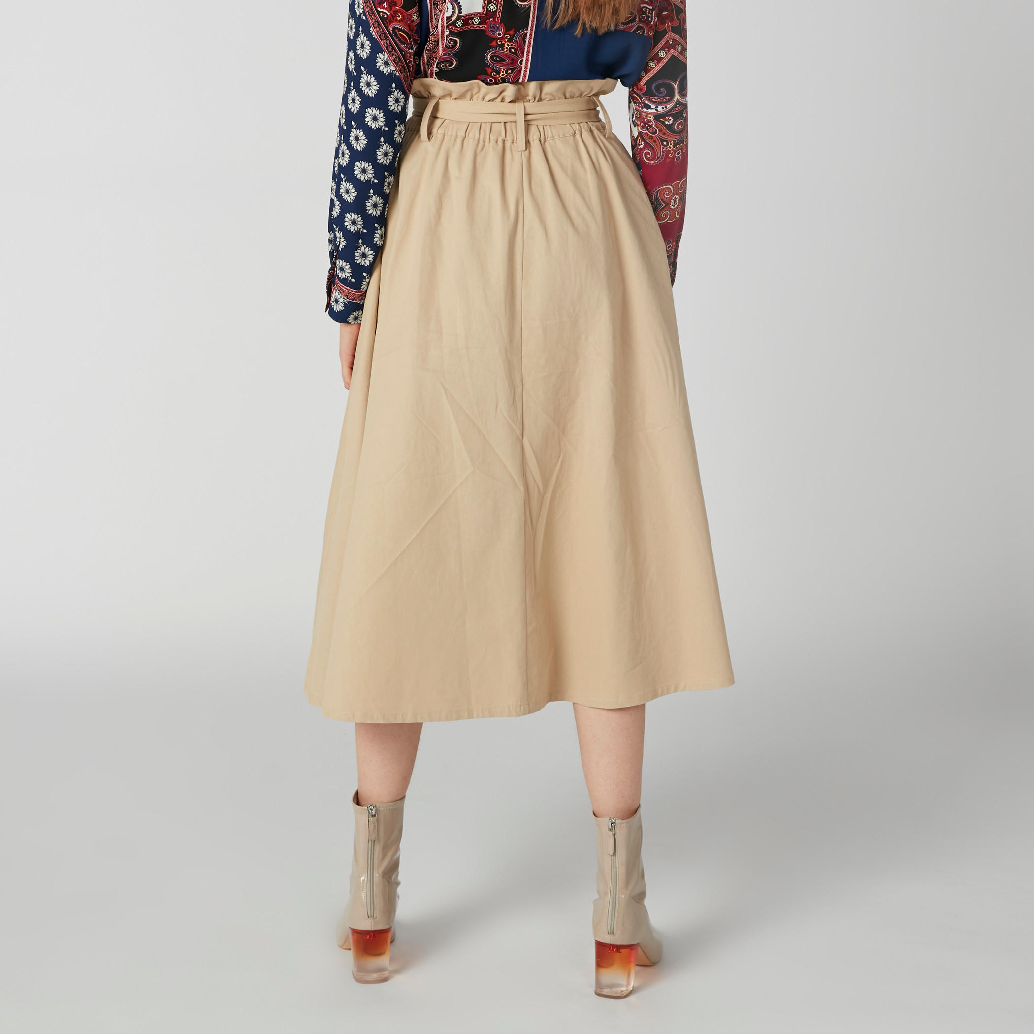 Button and Pocket Detail Midi Skirt-women-clothing-bottoms-skirts-image-2
