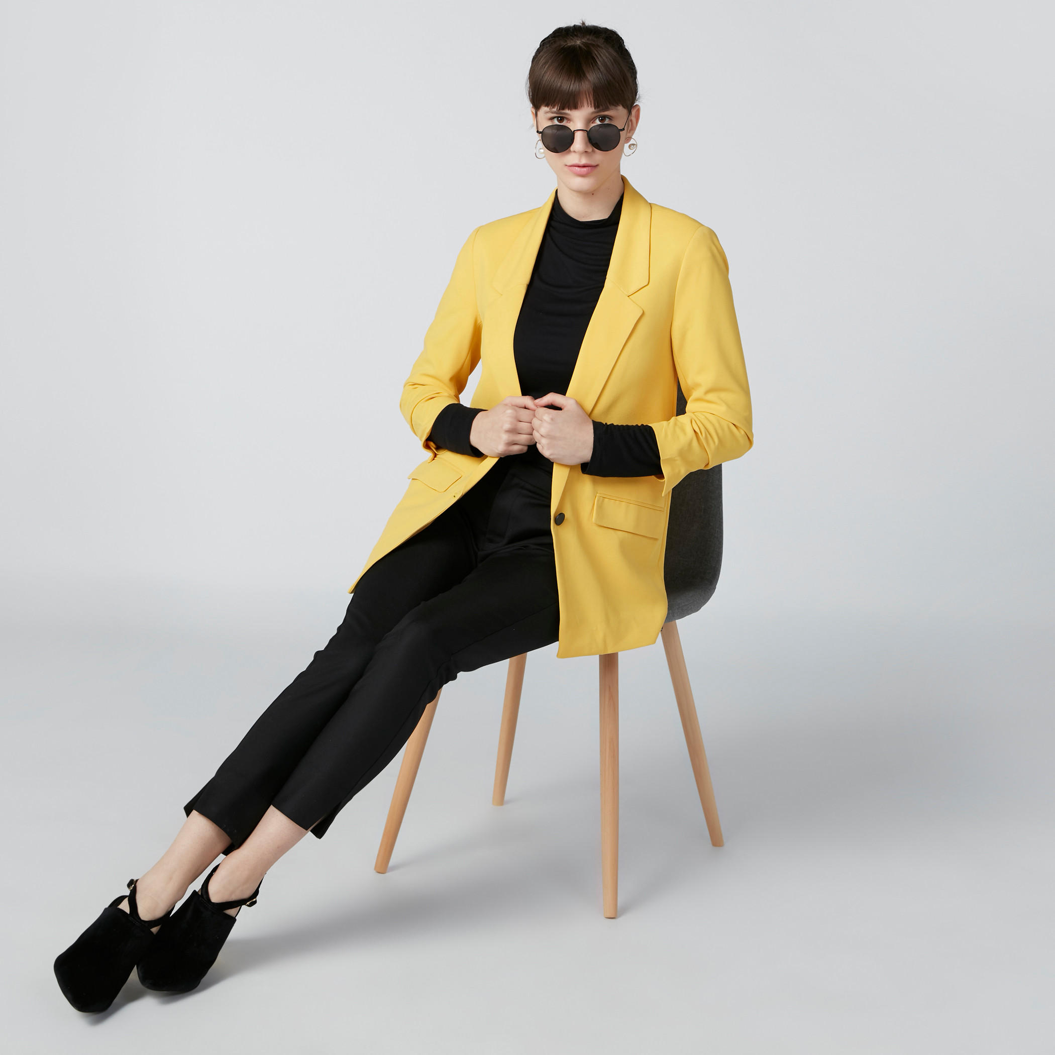 بليزر بأكمام 3/4 وجيب-women-clothing-coatsandjackets-blazers-image-1