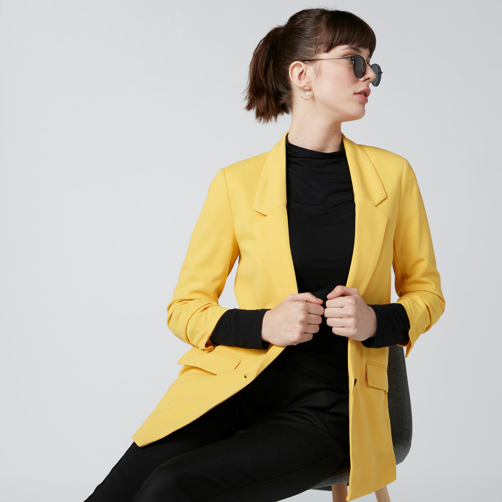 بليزر بأكمام 3/4 وجيب-women-clothing-coatsandjackets-blazers-image-3
