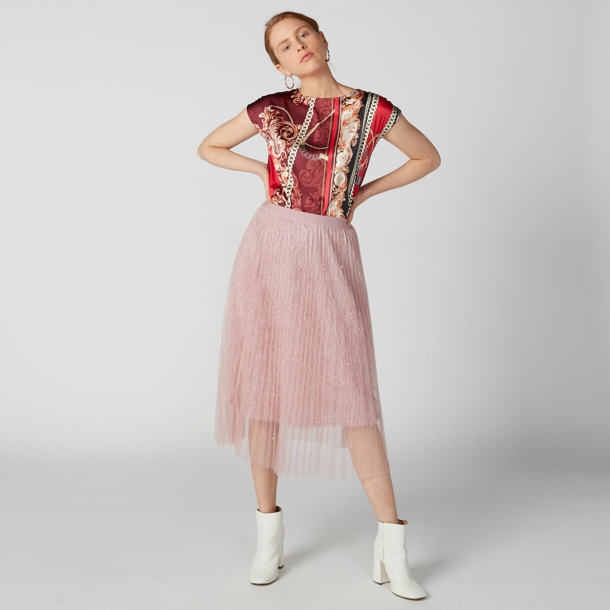 بلوزة بياقة مستديرة وأكمام كاب وطبعات-women-clothing-tshirts-image-4