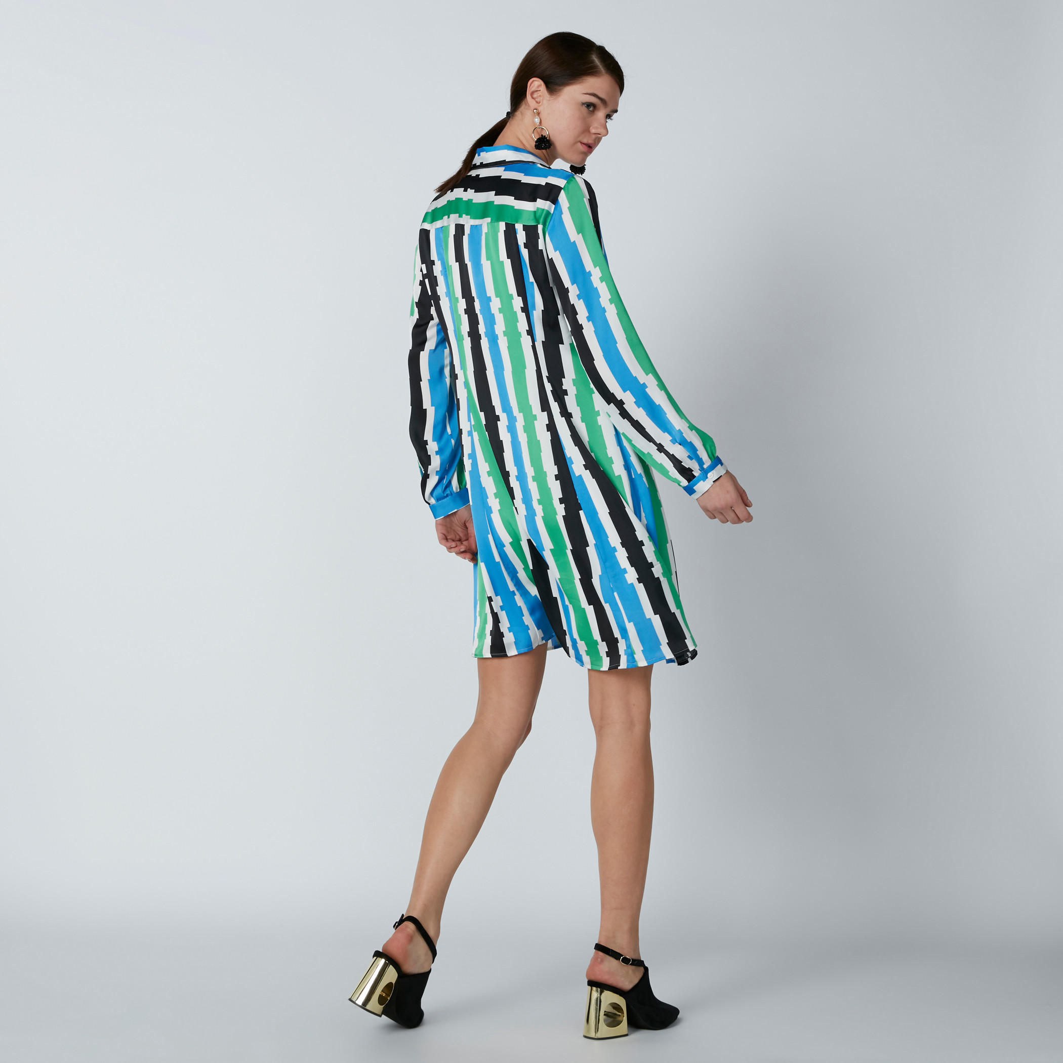 فستان قميص مقلّم متوسط الطول بأكمام طويلة-women-clothing-dresses-image-2