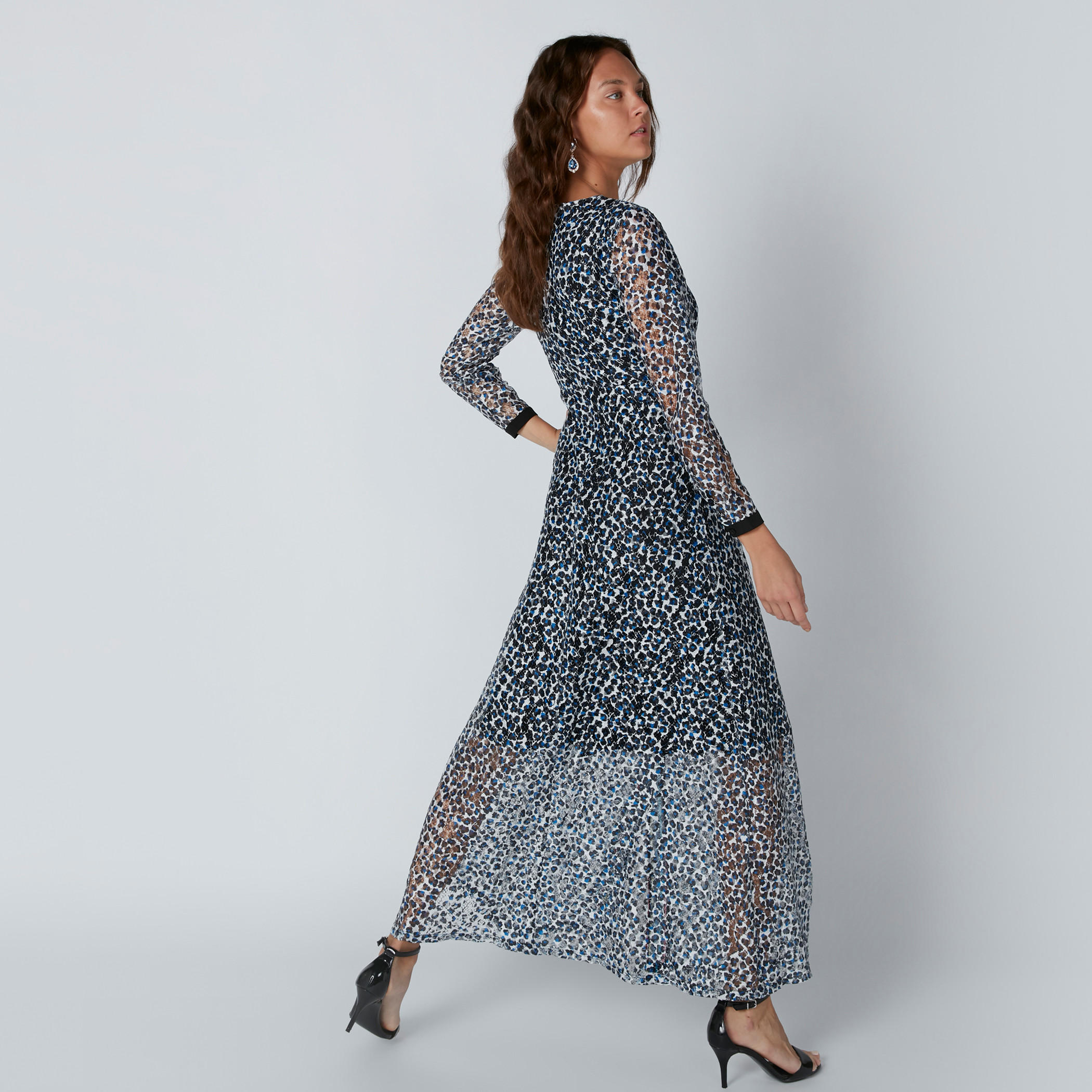 Printed A-Line Maxi Dress with Front Slit-women-clothing-dresses-image-2