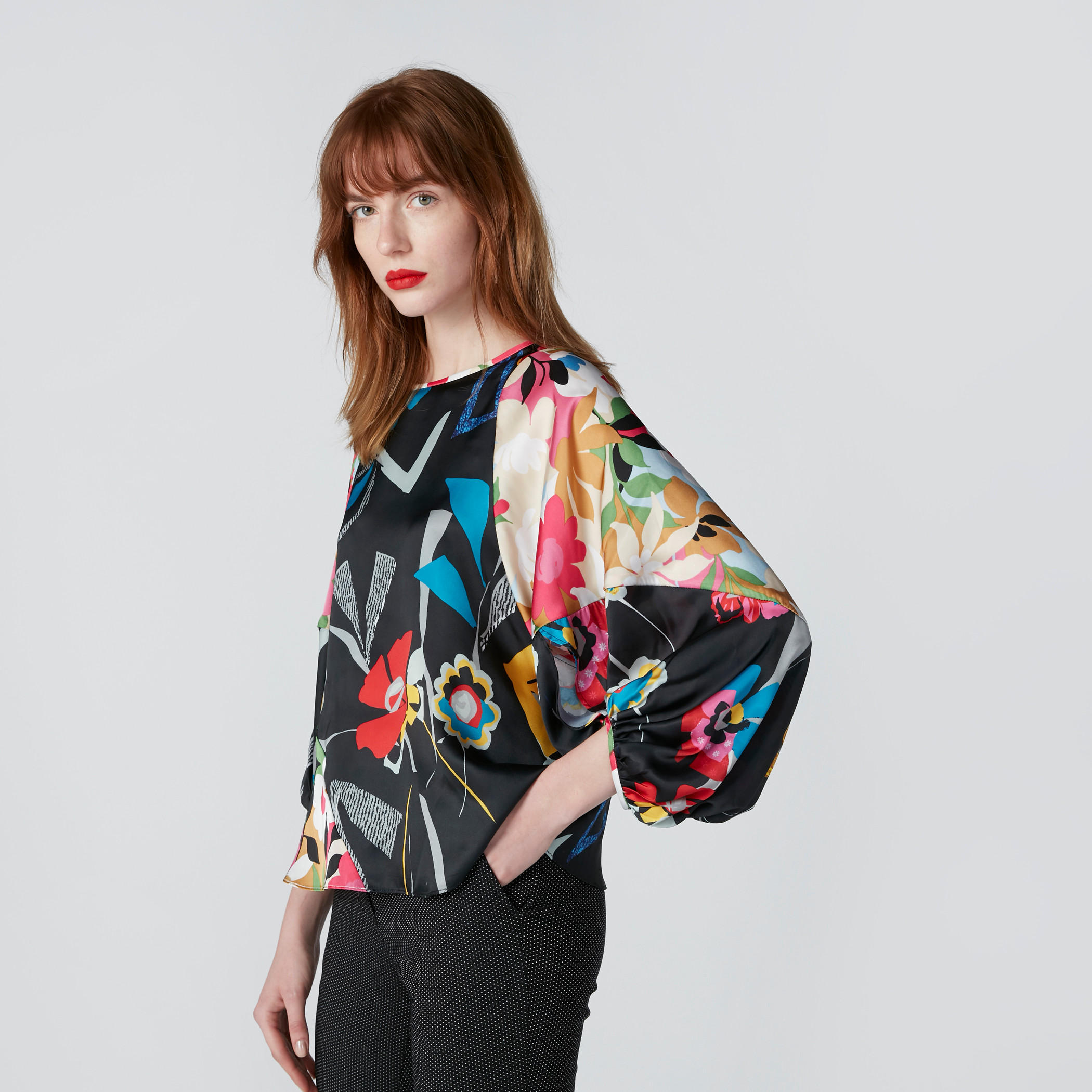 بلوزة بأكمام بيشوب وطبعات-women-clothing-shirtsandblouses-blouses-image-3