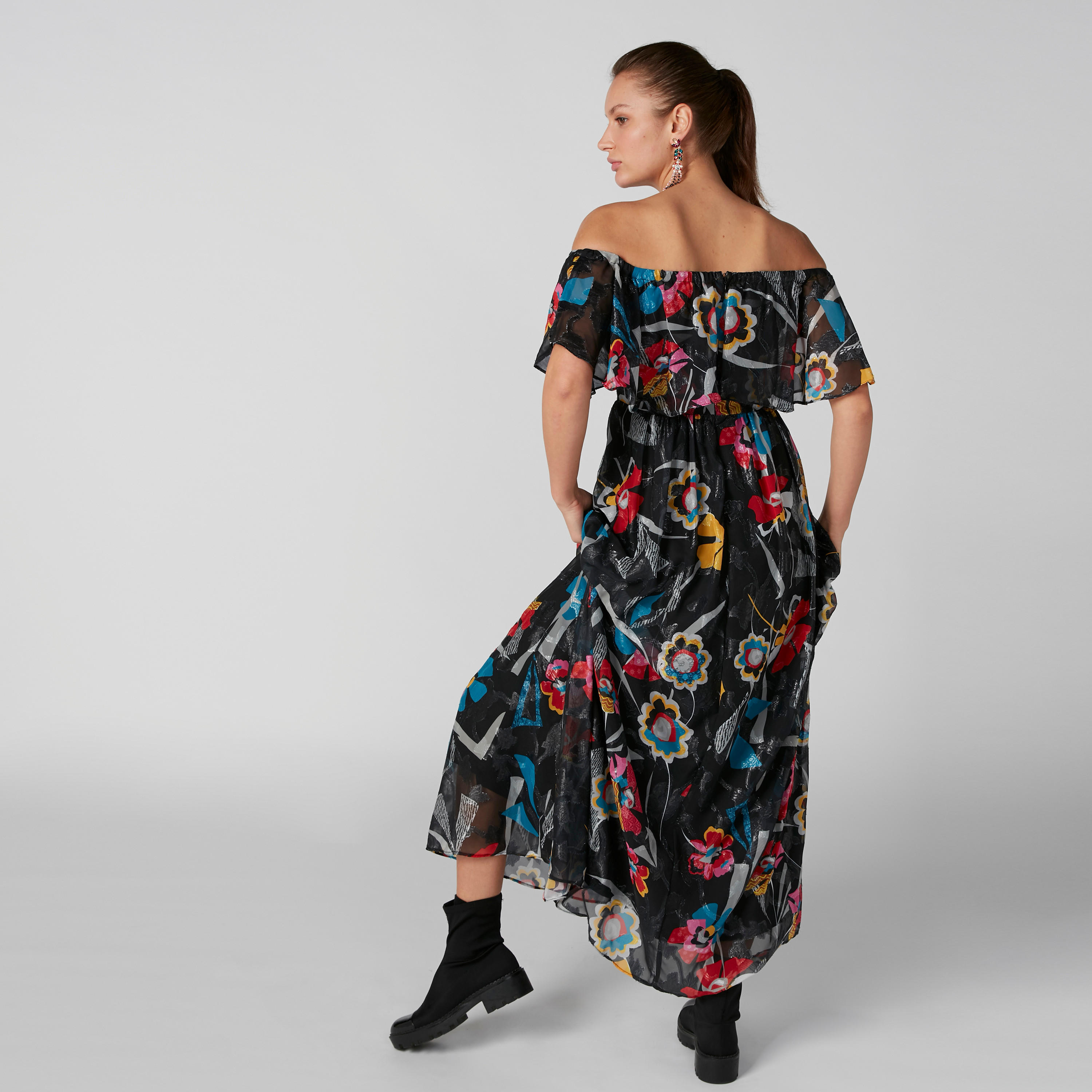 فستان طويل مكشوف الأكتاف بطبعات أزهار-women-clothing-dresses-image-2