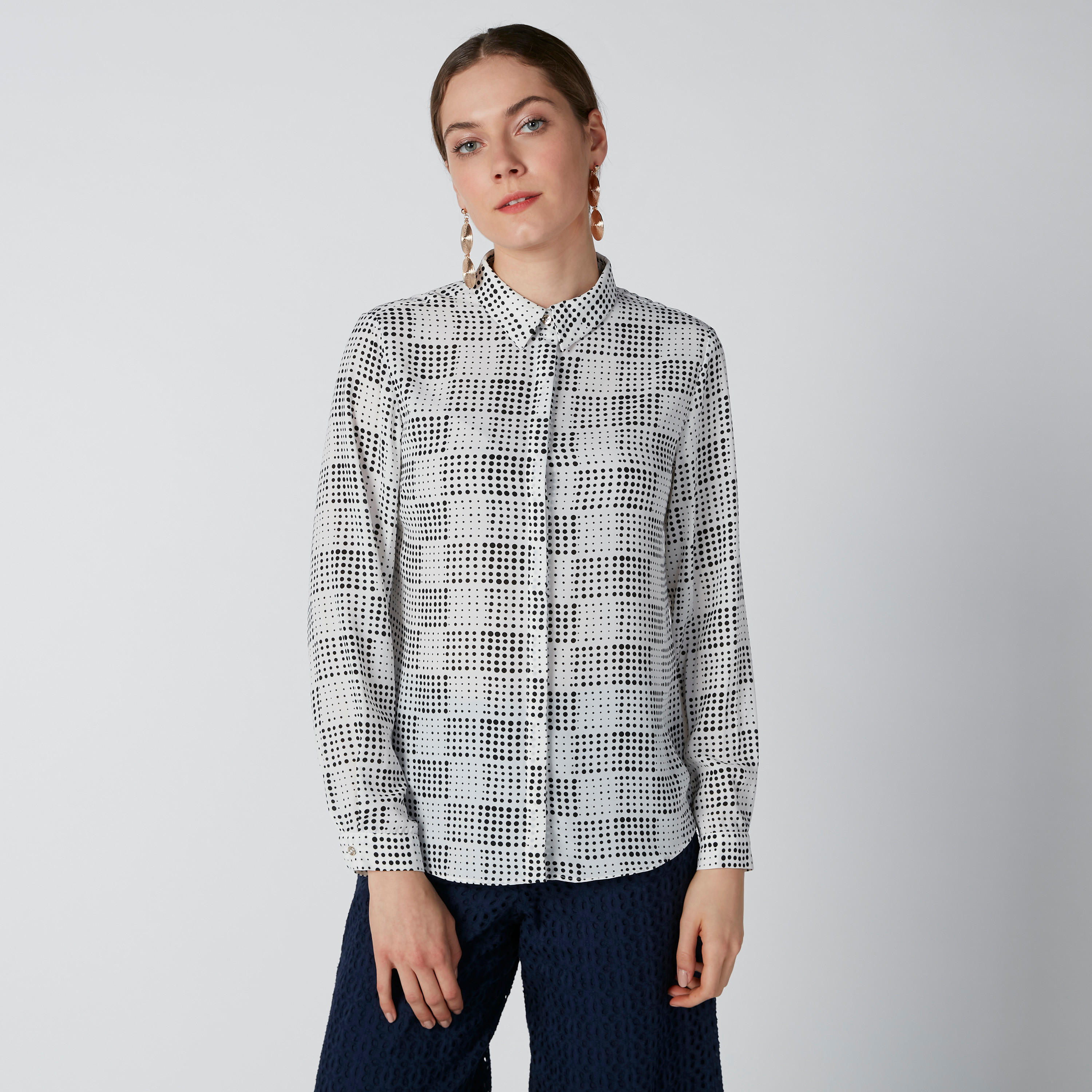 Printed Shirt with Long Sleeves and Concealed Placket-women-clothing-shirtsandblouses-shirts-image-3
