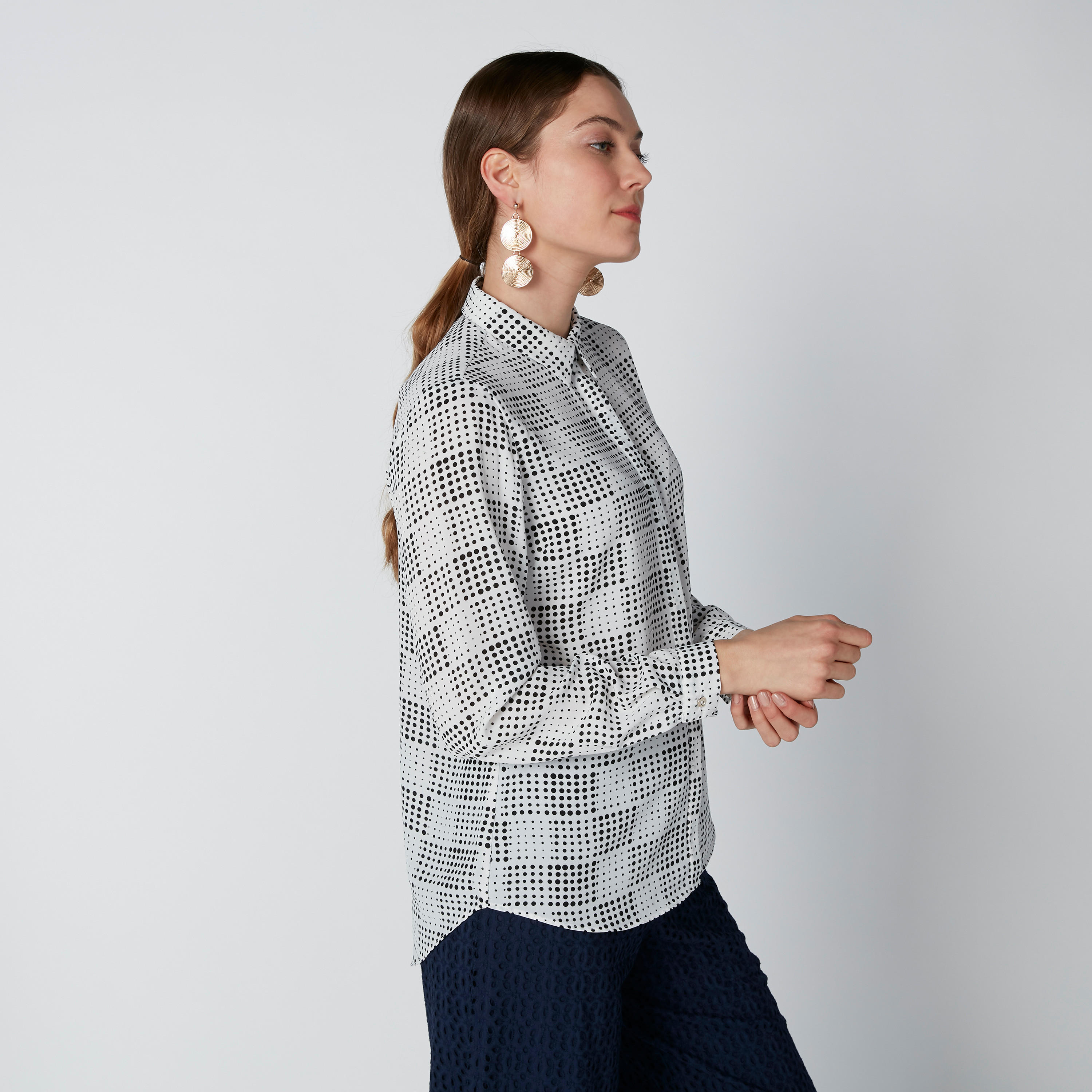 Printed Shirt with Long Sleeves and Concealed Placket-women-clothing-shirtsandblouses-shirts-image-4