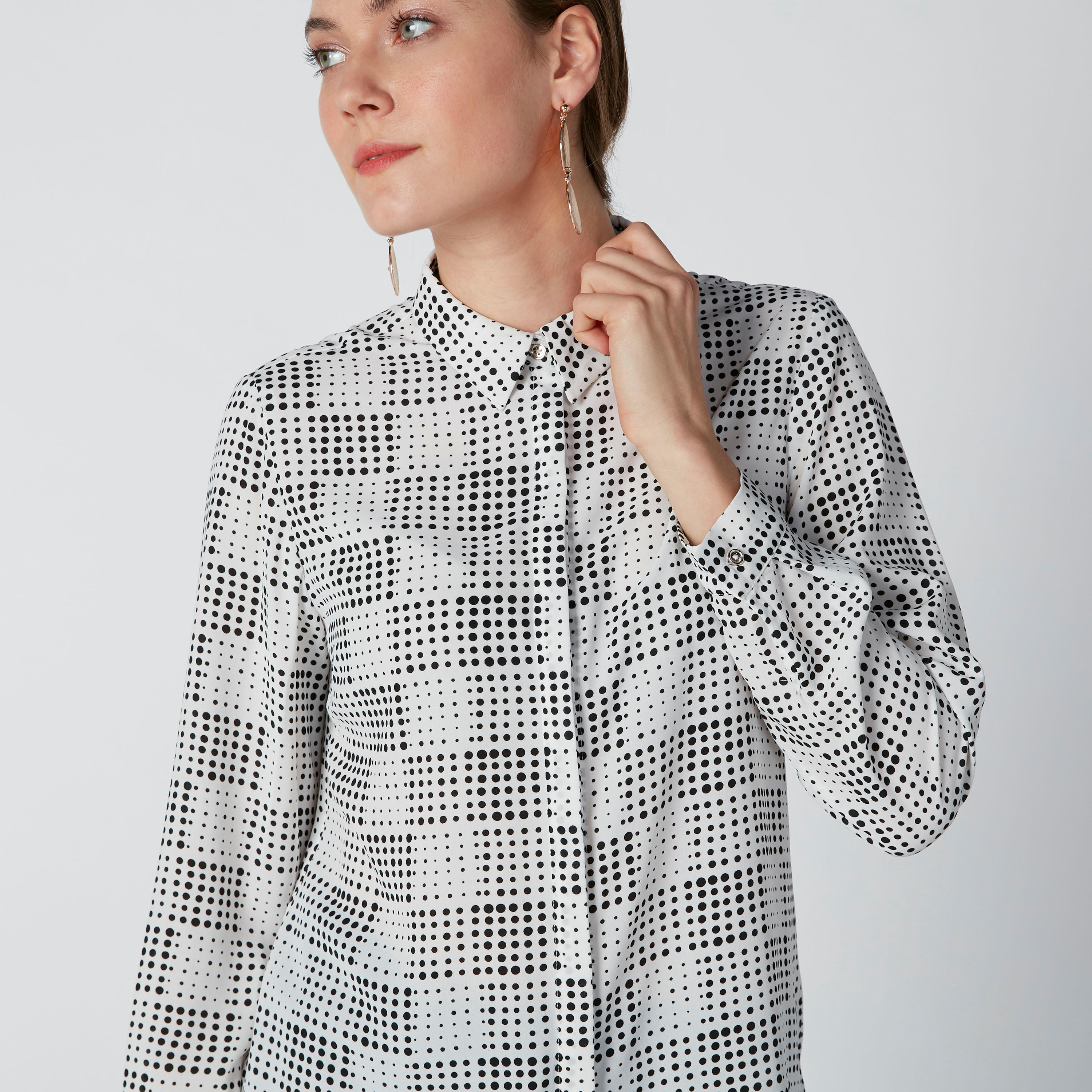 Printed Shirt with Long Sleeves and Concealed Placket-women-clothing-shirtsandblouses-shirts-image-5