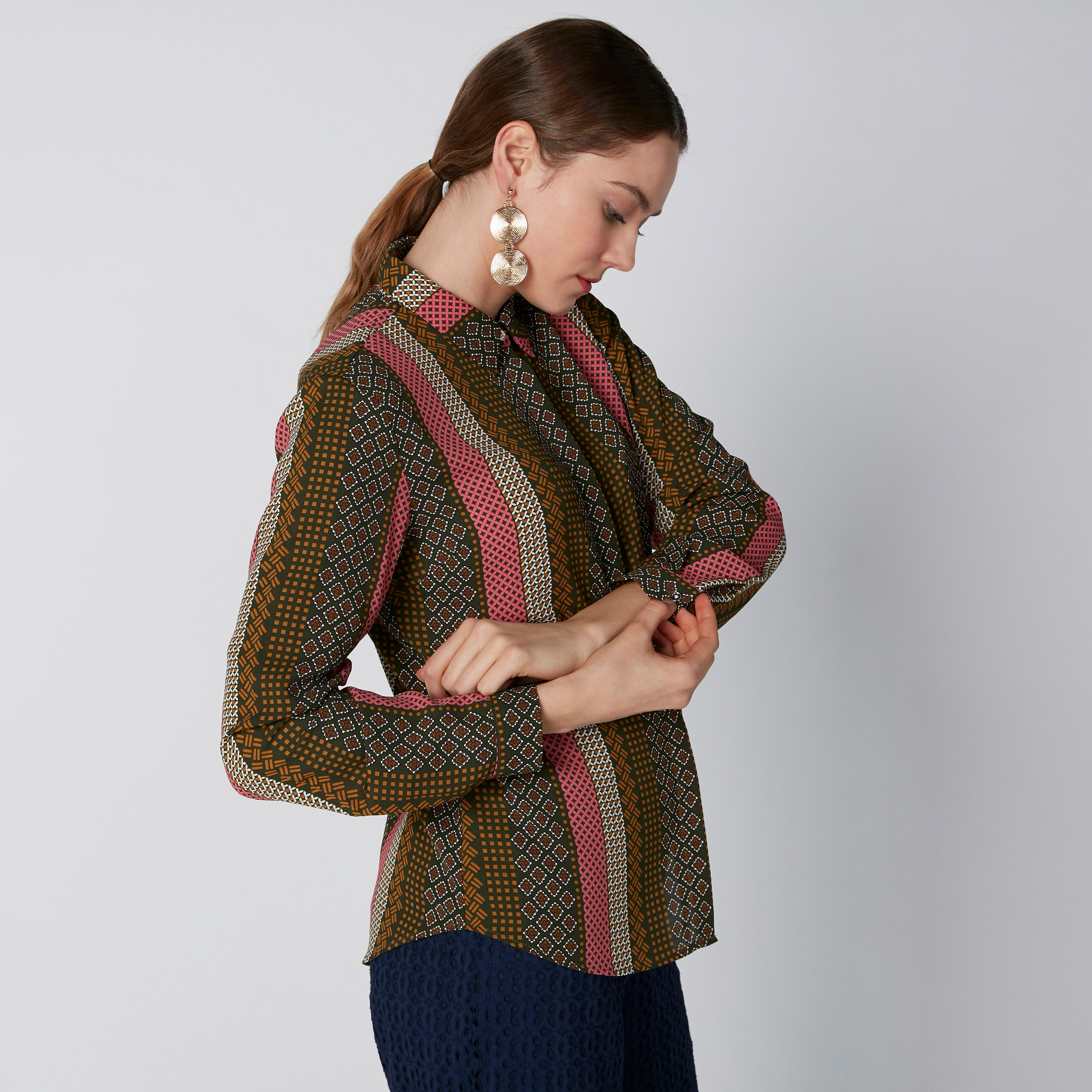 Printed Shirt with Long Sleeves and Concealed Placket-women-clothing-shirtsandblouses-shirts-image-4
